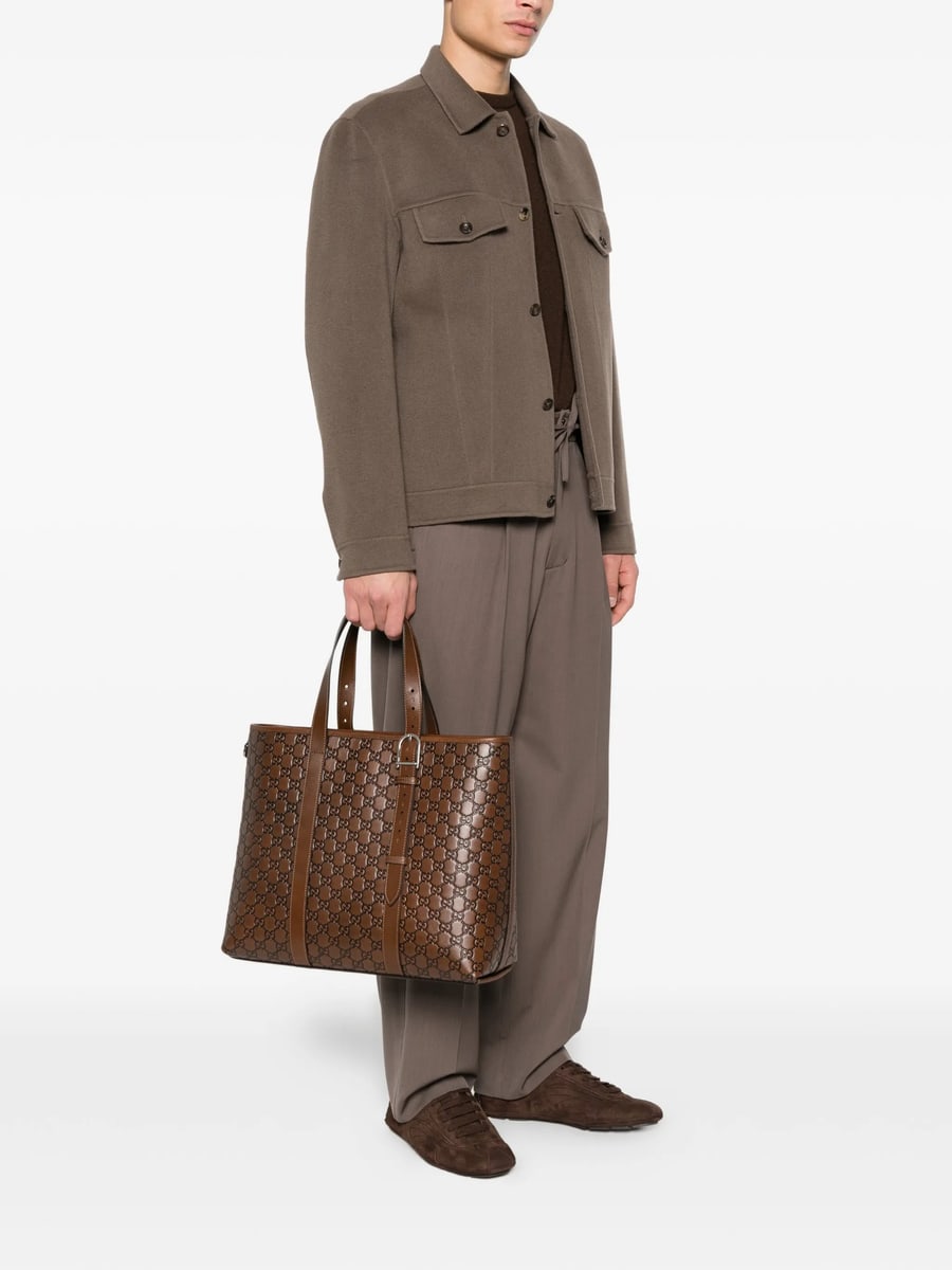 Gucci Gucci Logo-embossed Tote Bag, view 2
