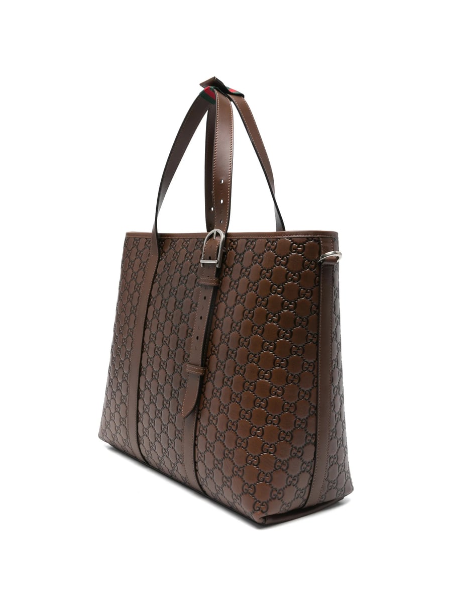 Gucci Gucci Logo-embossed Tote Bag, view 5
