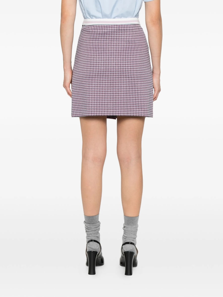 Marni Marni Check-patten Pleated Skirt, view 3
