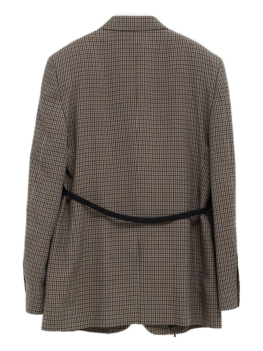 Balenciaga Balenciaga Checked Tie Blazer, view 3