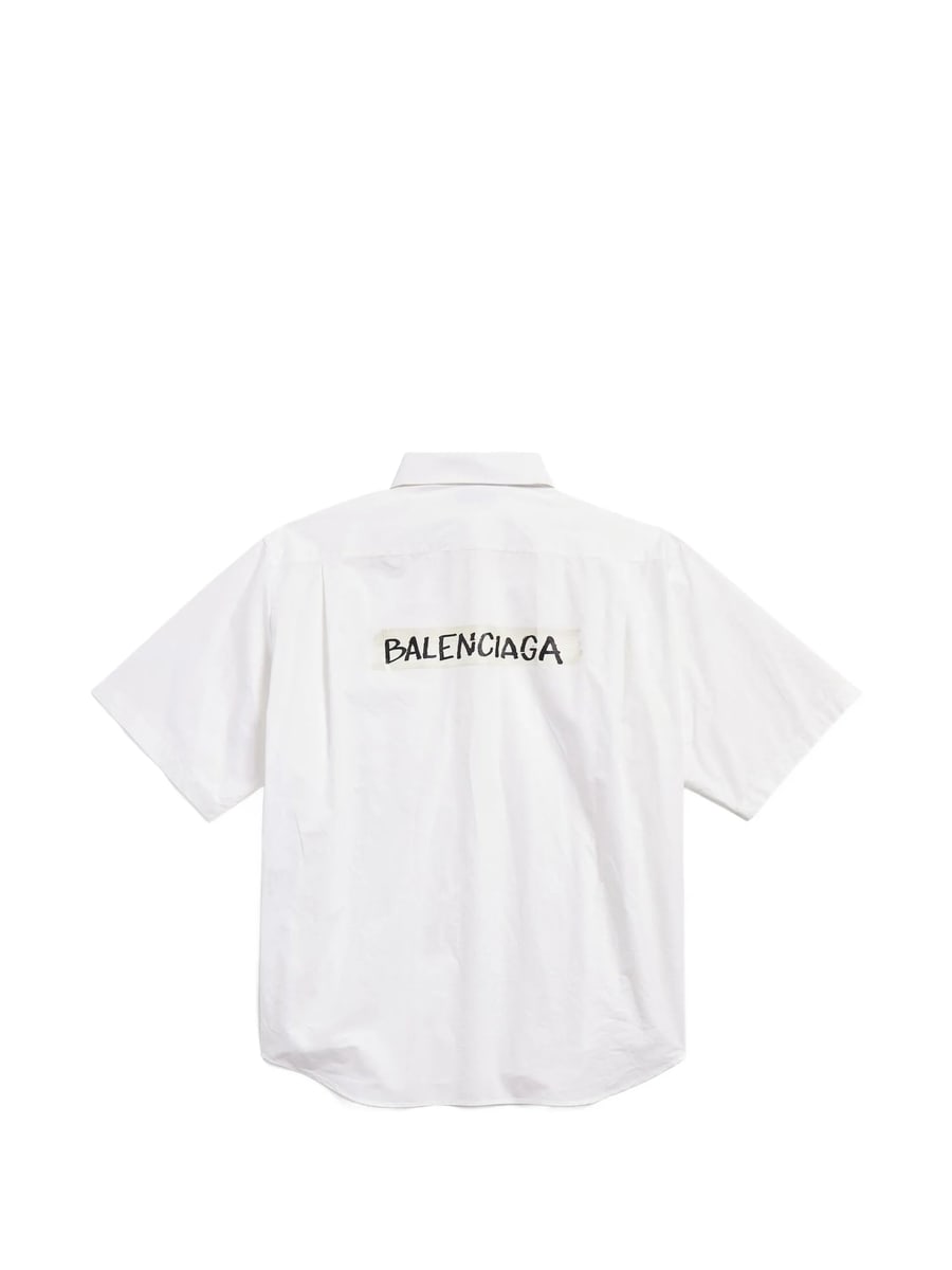 Balenciaga Balenciaga Logo-detail Shirt, view 4