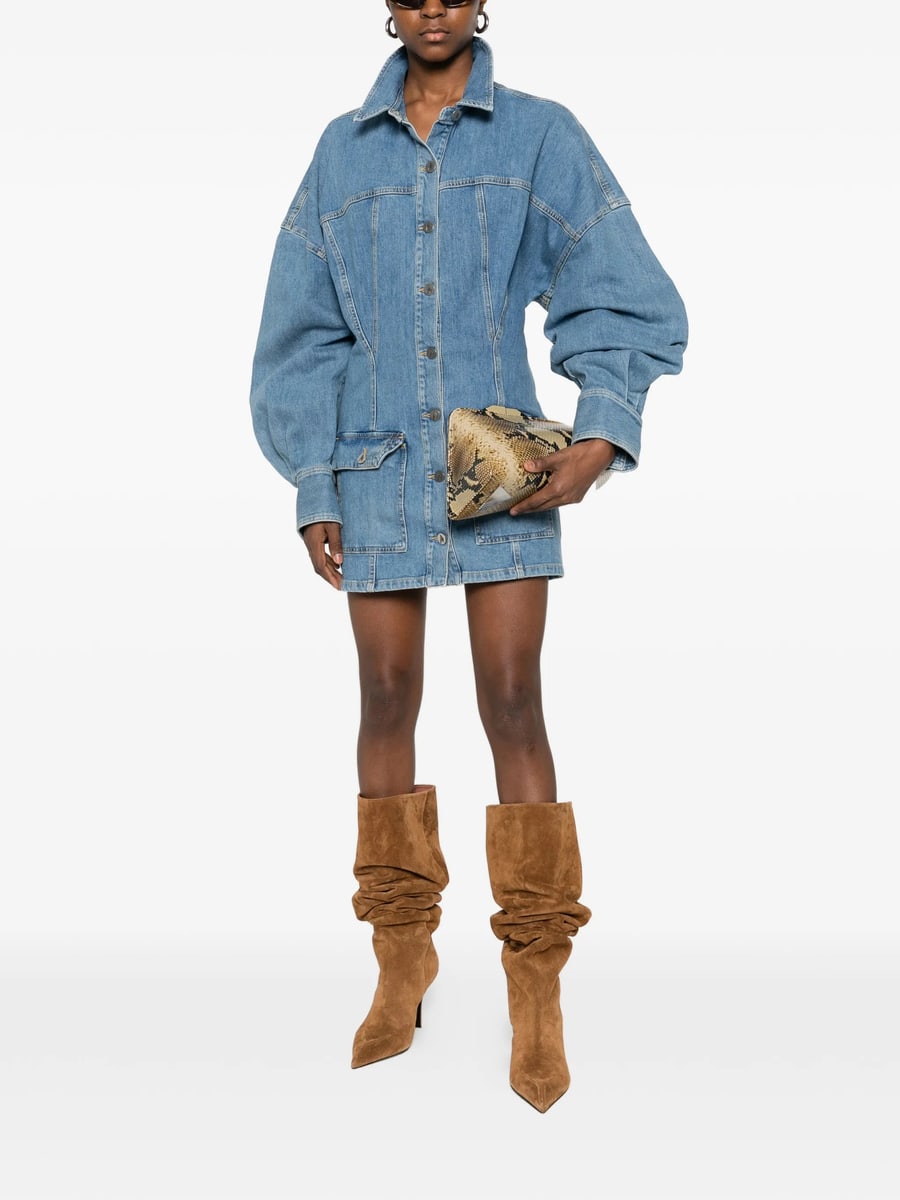 The Attico The Attico Buttoned Mini Dress, view 4