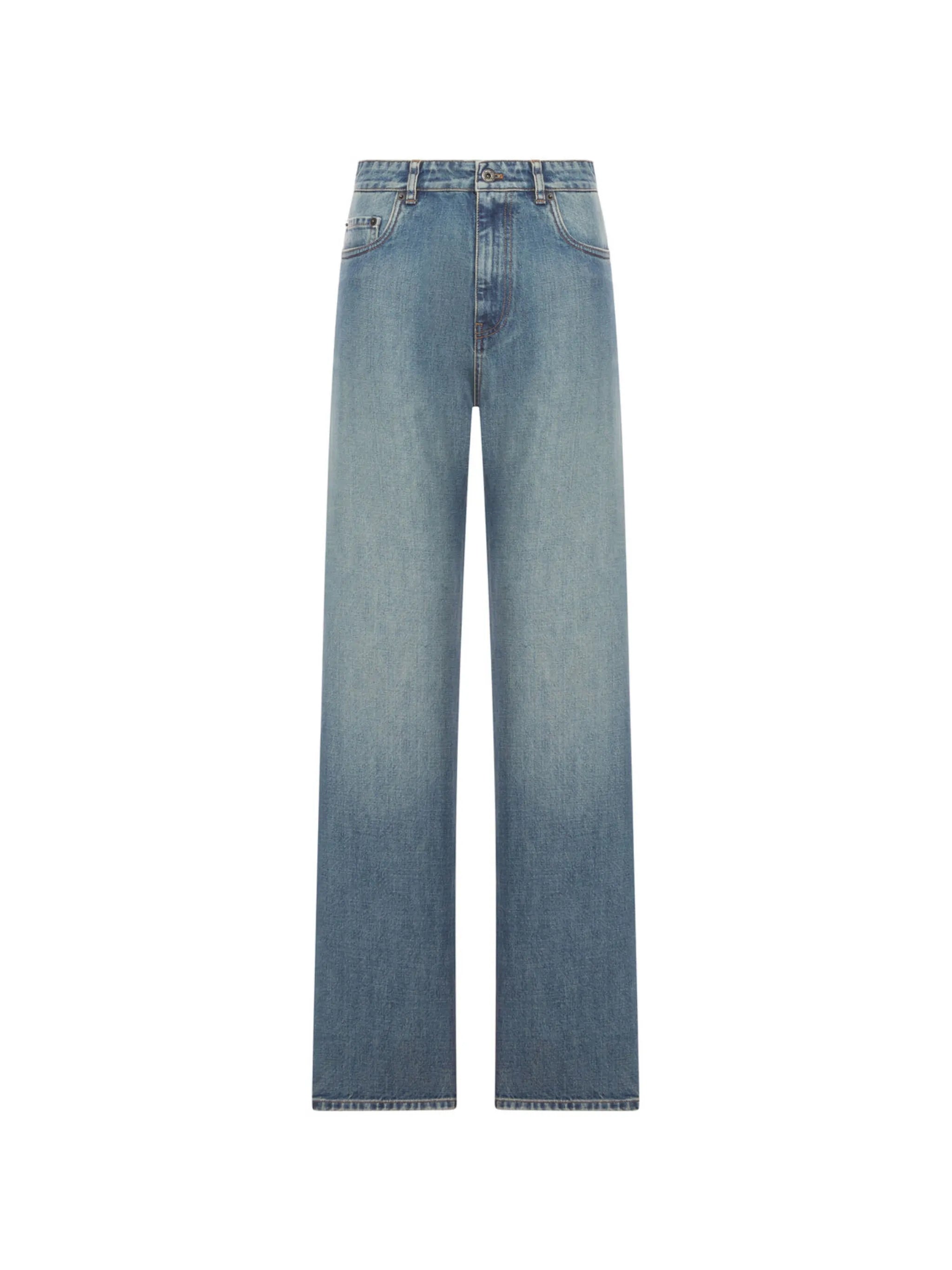 Miu Miu Miu Miu Embroidered-logo Regular Jeans, view 2