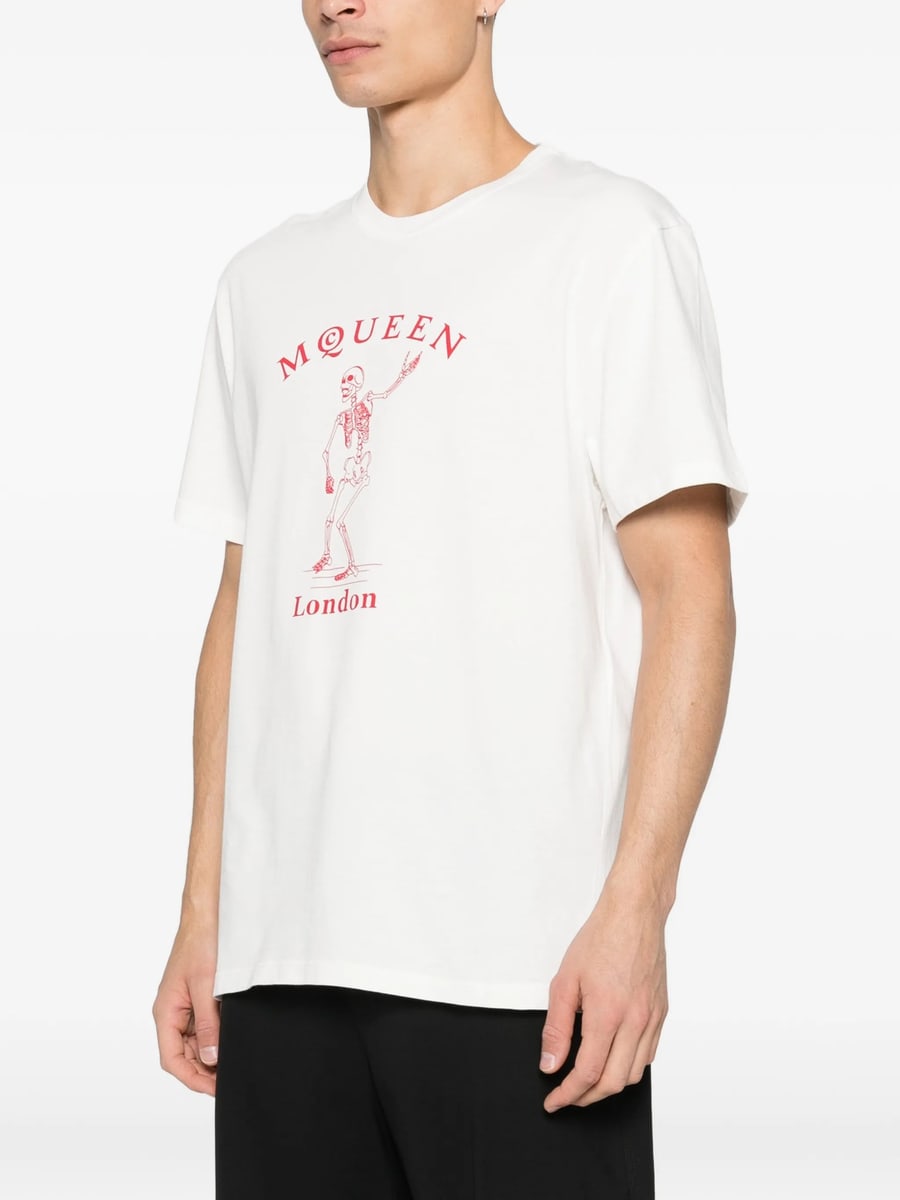 Alexander McQueen Alexander Mcqueen Skeleton-graphic T-shirt, view 3