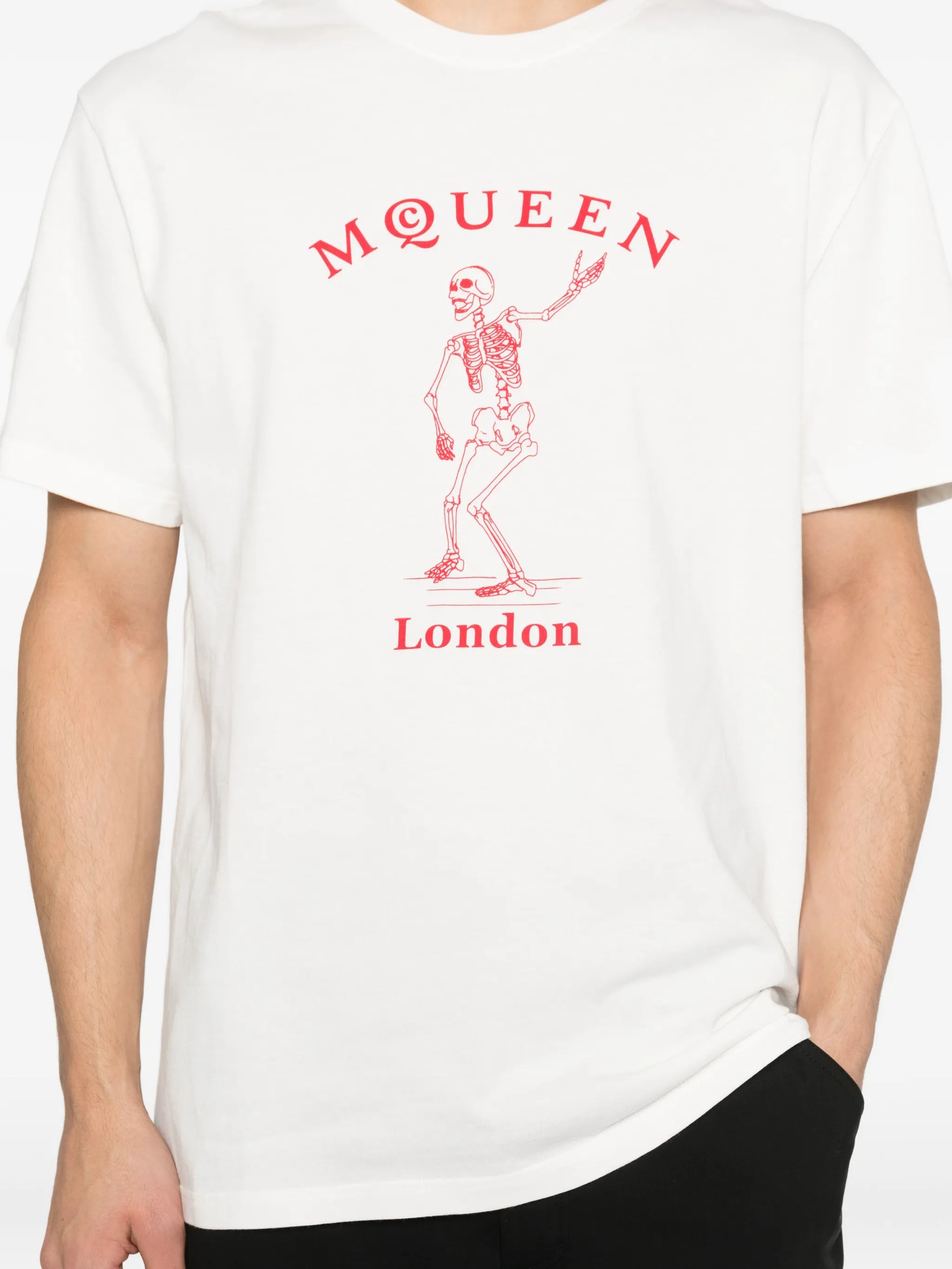Alexander McQueen Alexander Mcqueen Skeleton-graphic T-shirt, view 2