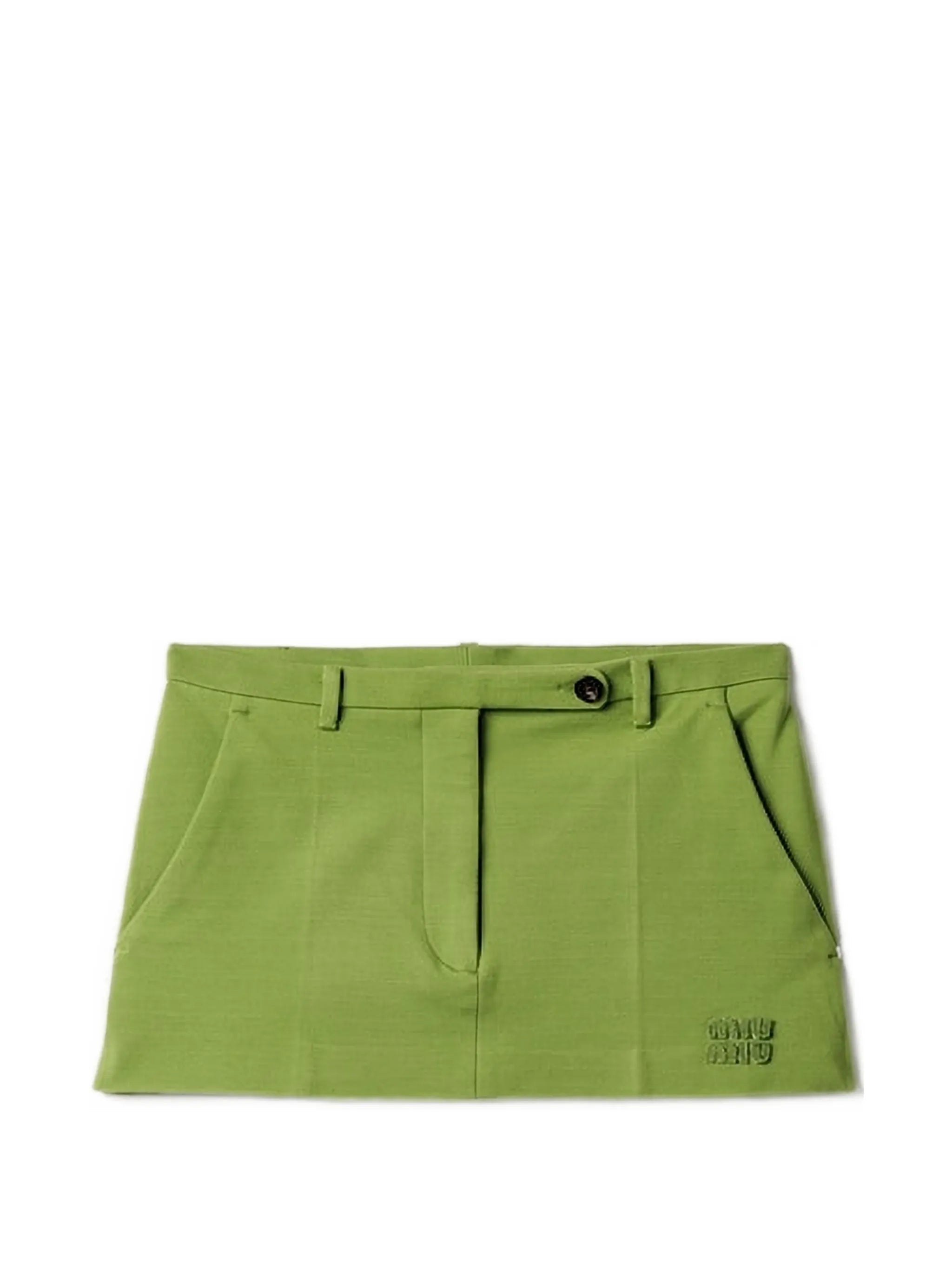 Miu Miu Miu Miu Milano Rib Knit Miniskirt