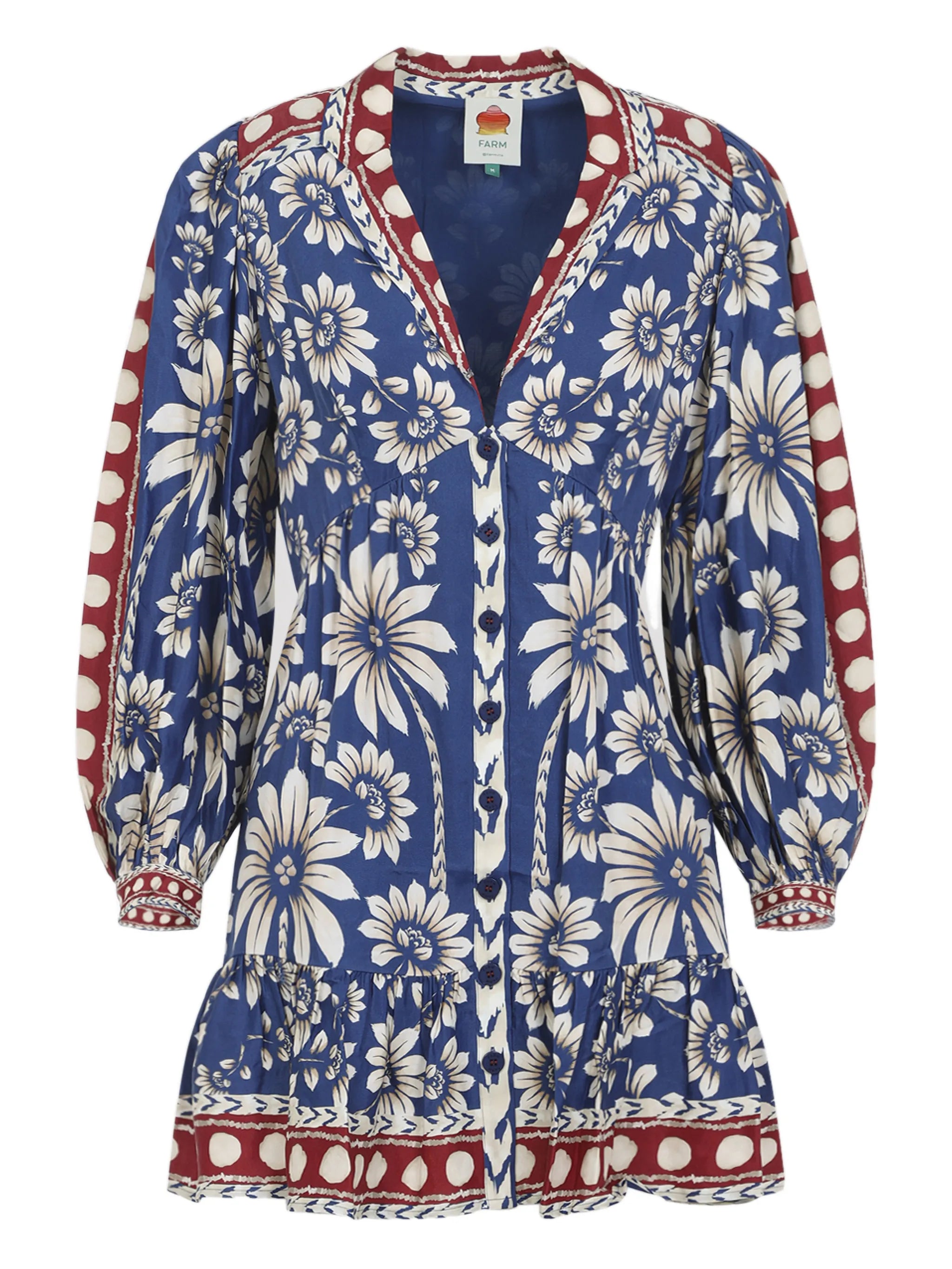 Farm Rio Farm Rio Floral Button Dress