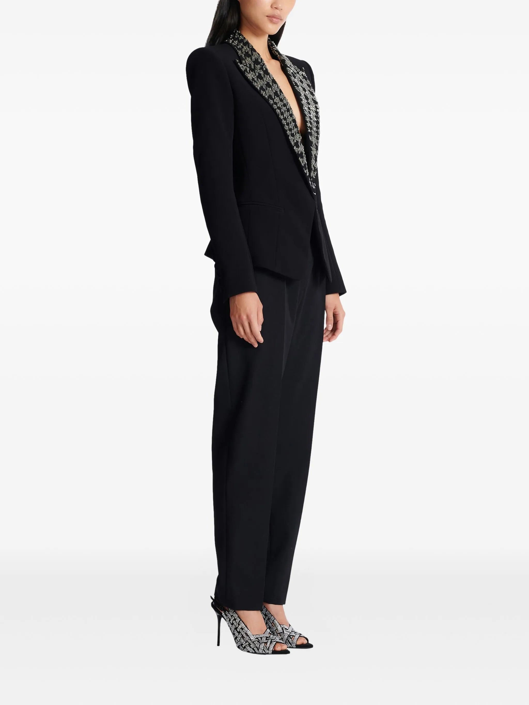 Balmain Balmain Embroidered Button Blazer, view 2