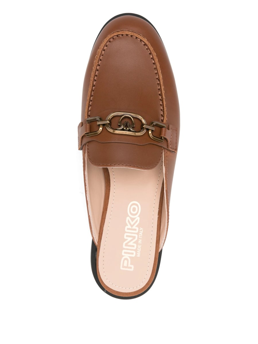 Pinko Pinko Logo-chain Mules, view 3