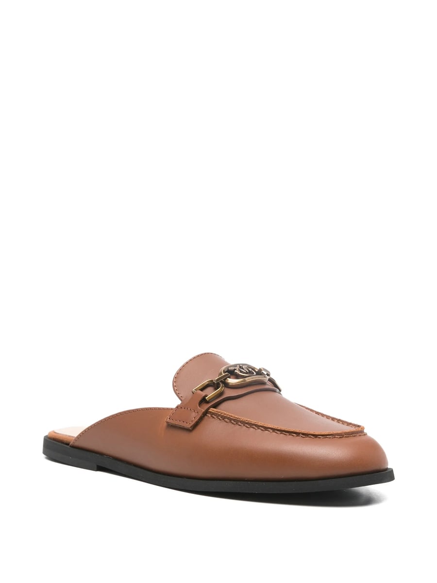 Pinko Pinko Logo-chain Mules, view 4