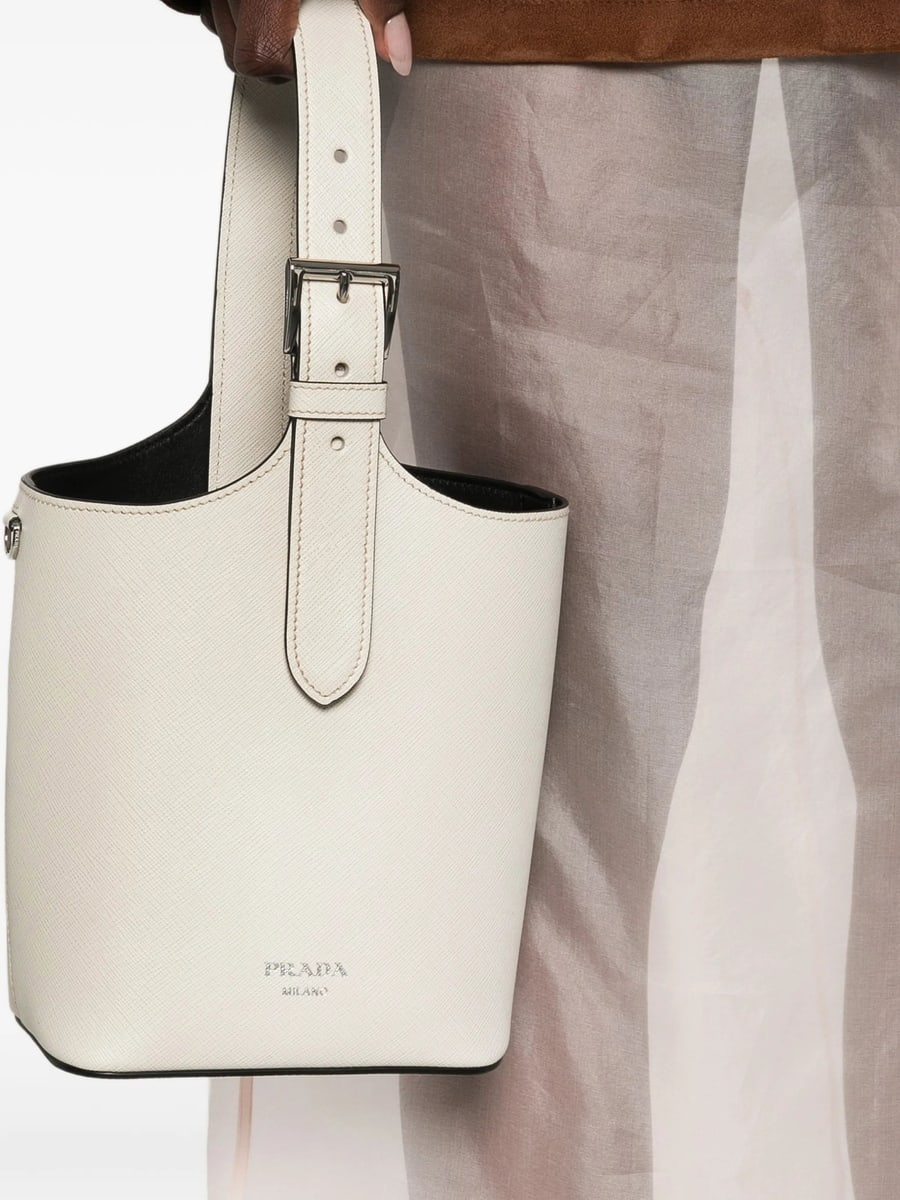 Prada Prada Logo-print Bucket Bag, view 5