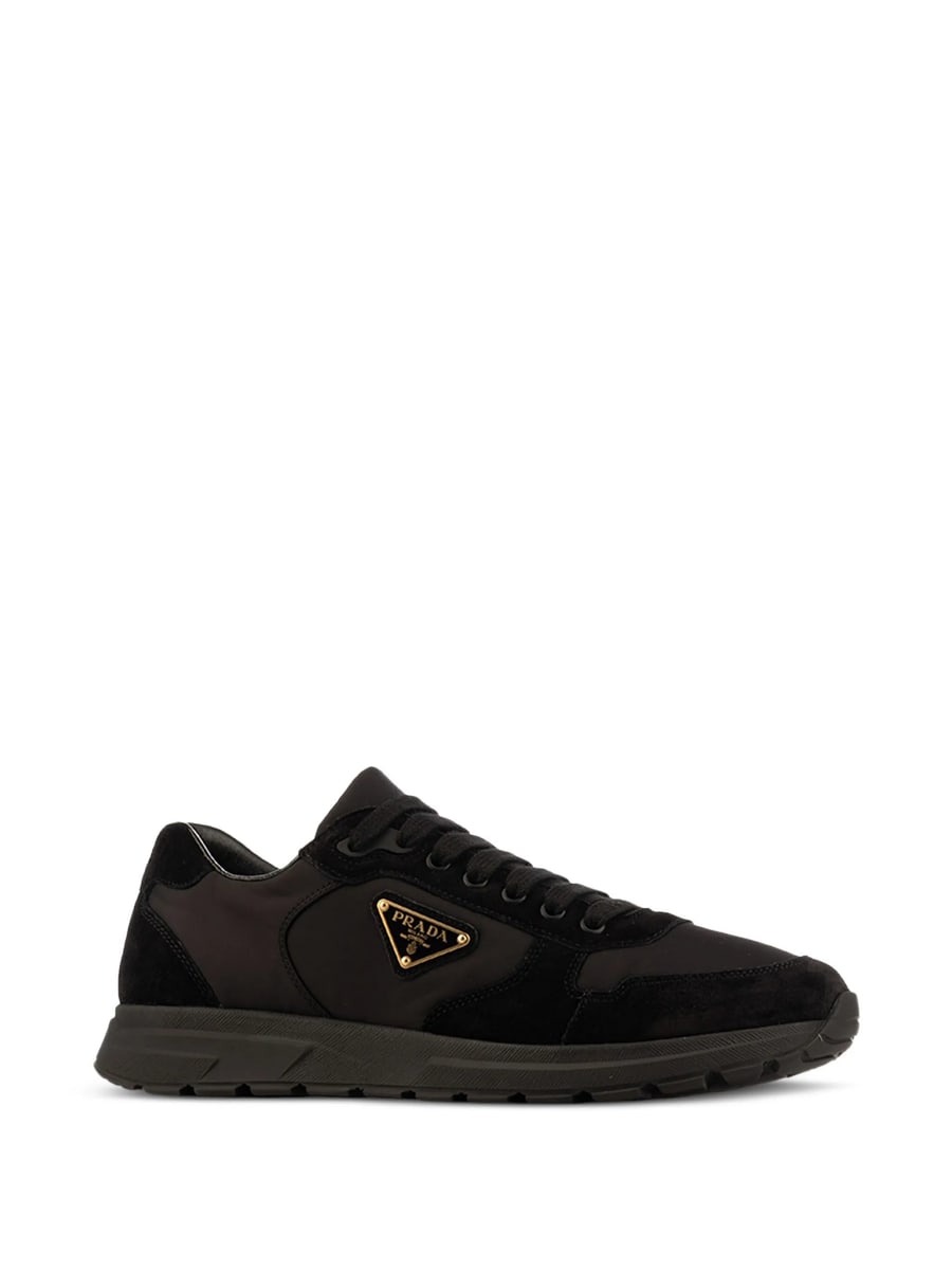 Prada Prada Logo-plaque Sneakers, view 3