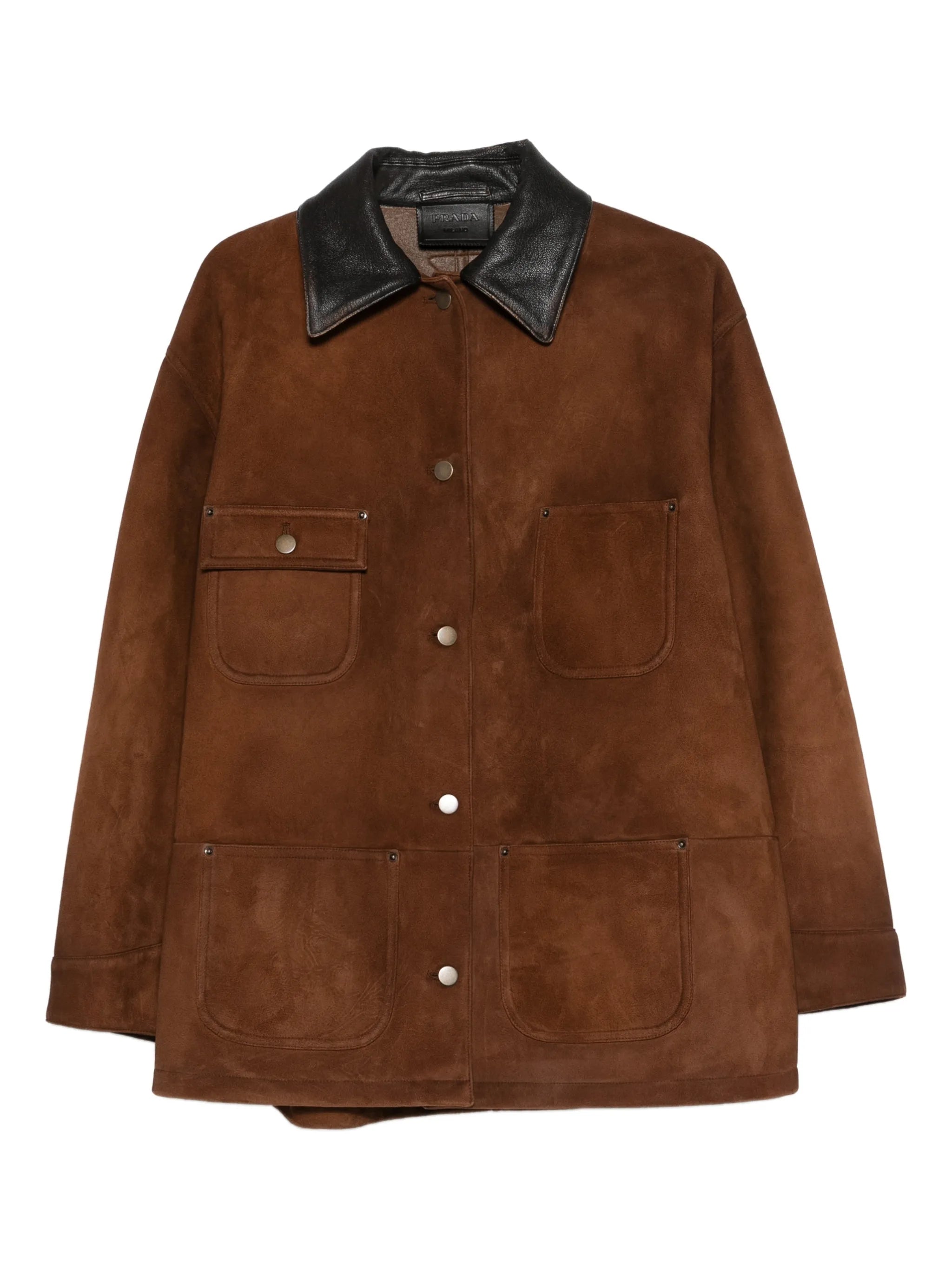 Prada Prada Suede Caban Jacket