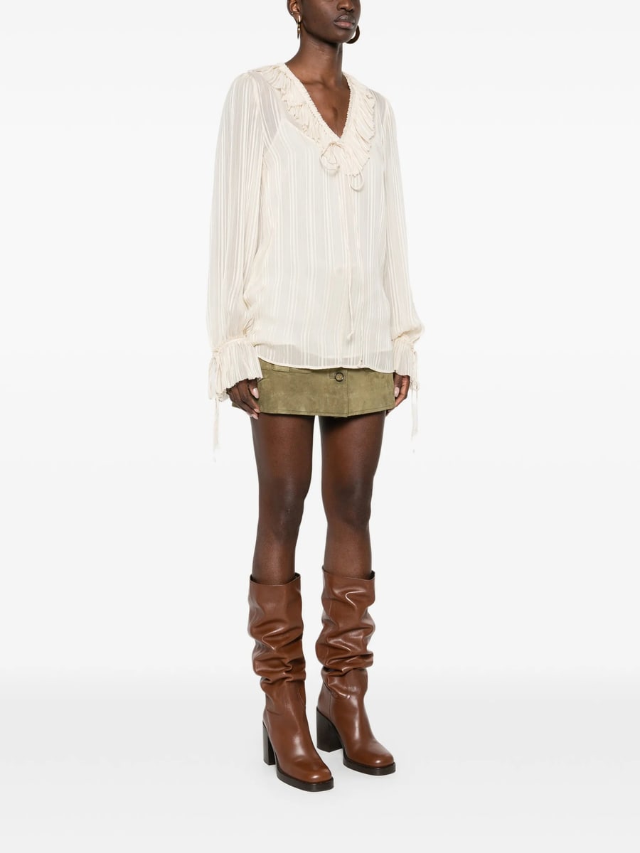 Pinko Pinko Biddy Ruffled Blouse, view 5