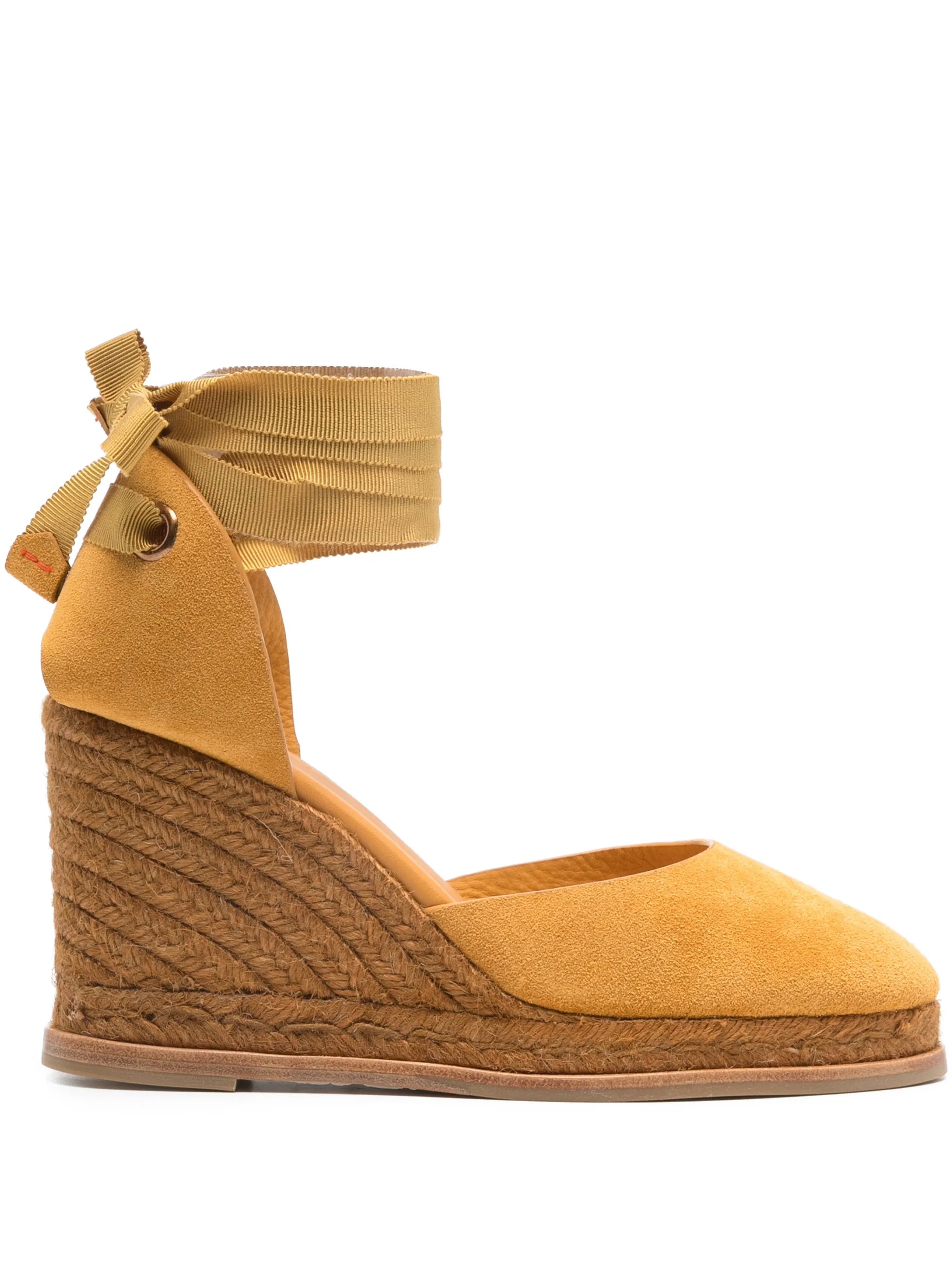Castañer Castañer Ribbon Wedge Espadrilles