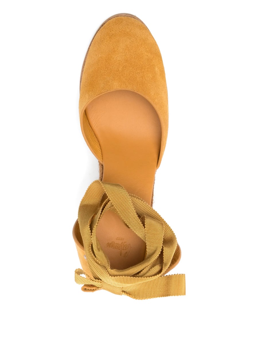 Castañer Castañer Ribbon Wedge Espadrilles, view 2