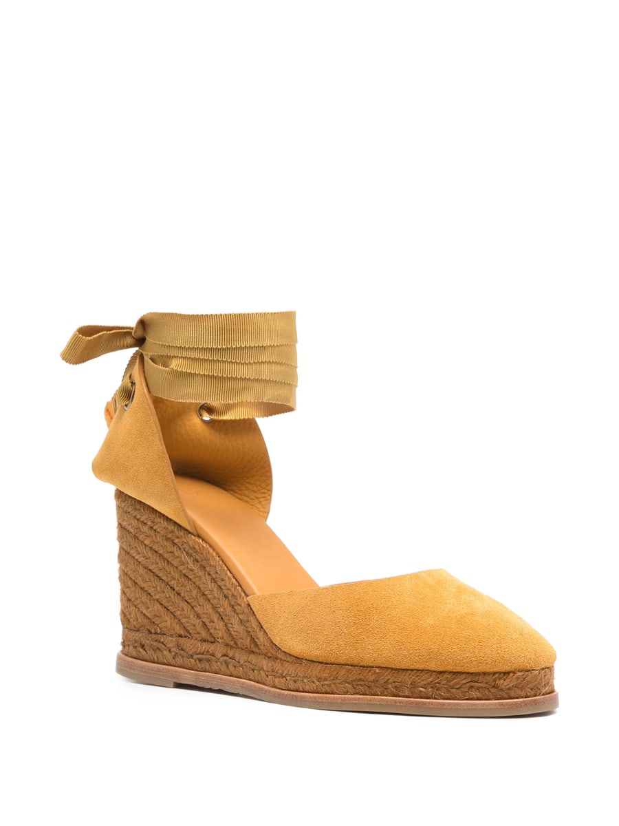 Castañer Castañer Ribbon Wedge Espadrilles, view 3