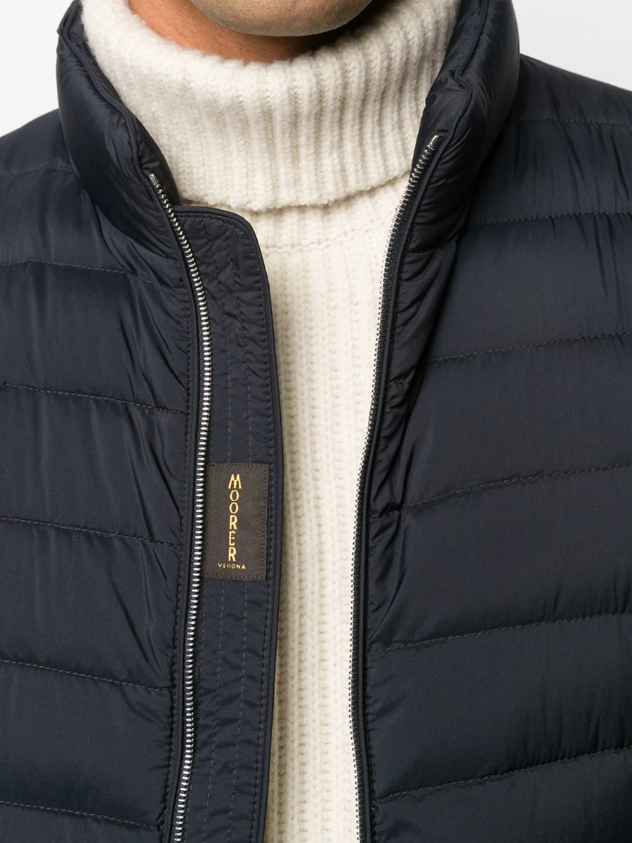 Moorer Moorer Padded Zip-up Gilet, view 2