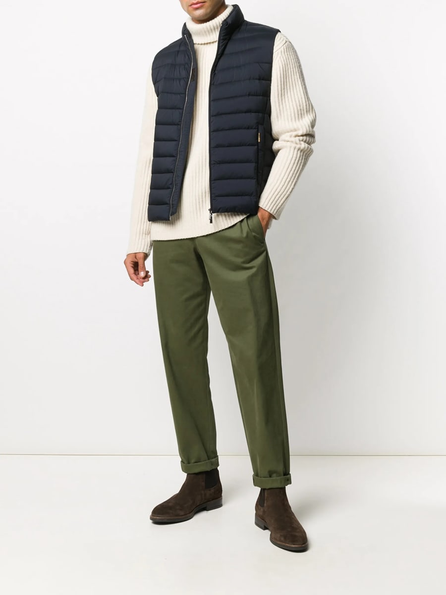 Moorer Moorer Padded Zip-up Gilet, view 5