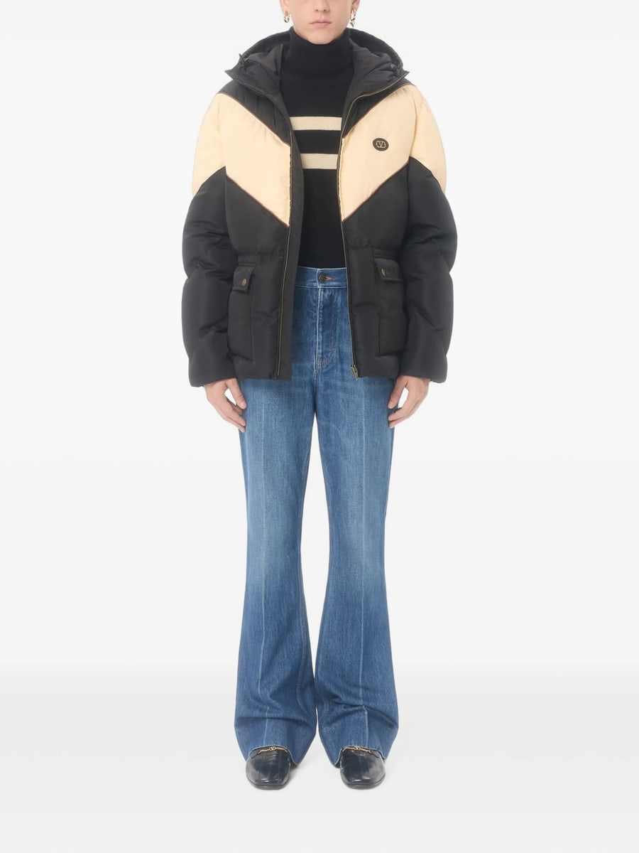 Valentino Valentino Black Hooded Jacket, view 2