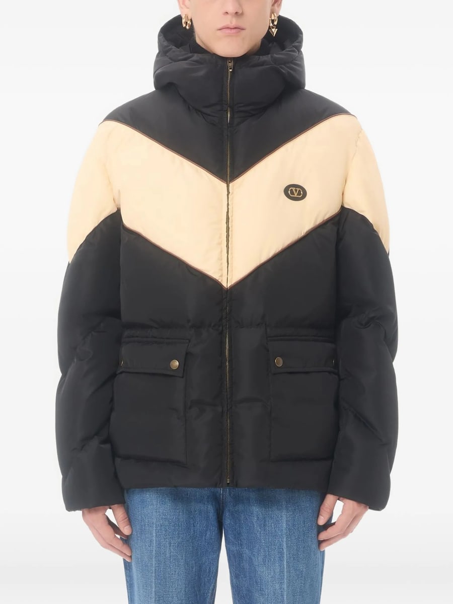 Valentino Valentino Black Hooded Jacket, view 5