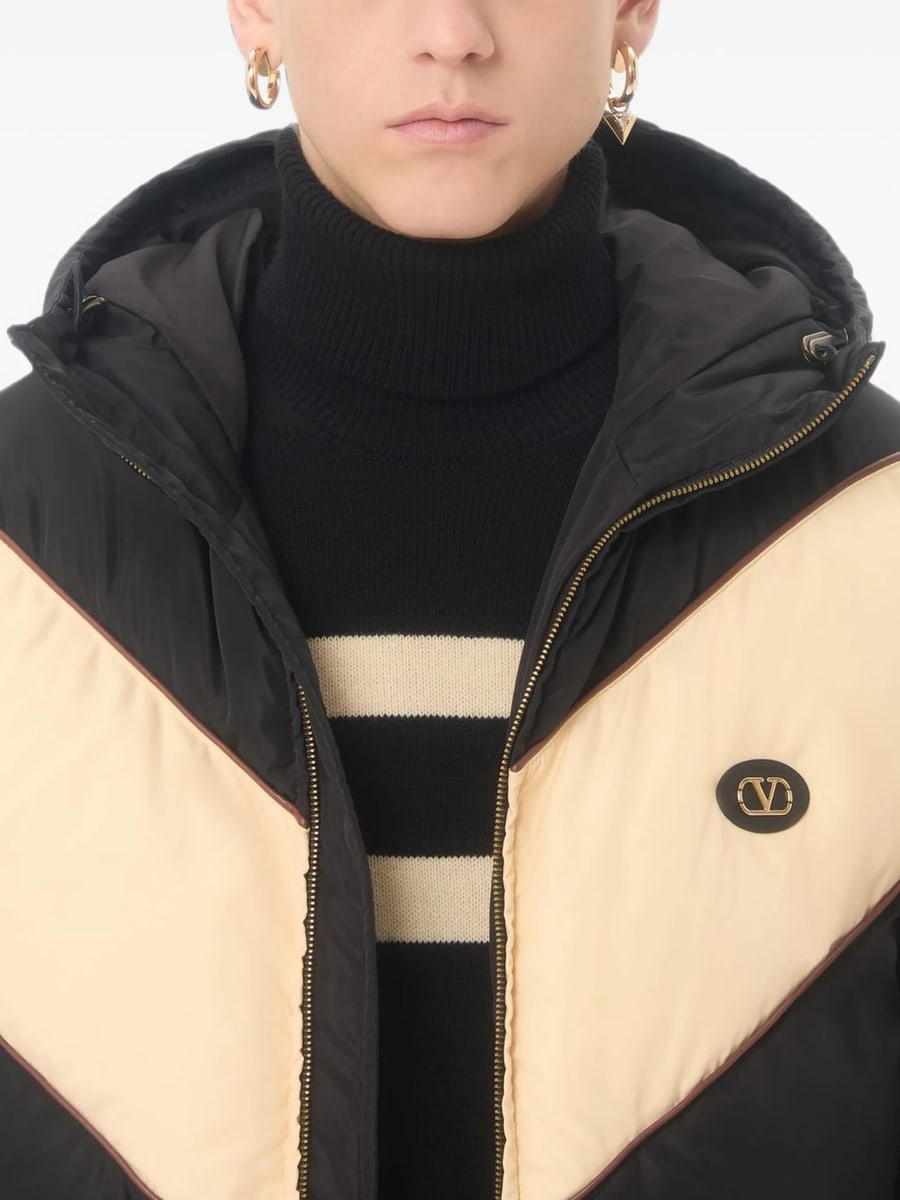 Valentino Valentino Black Hooded Jacket, view 6
