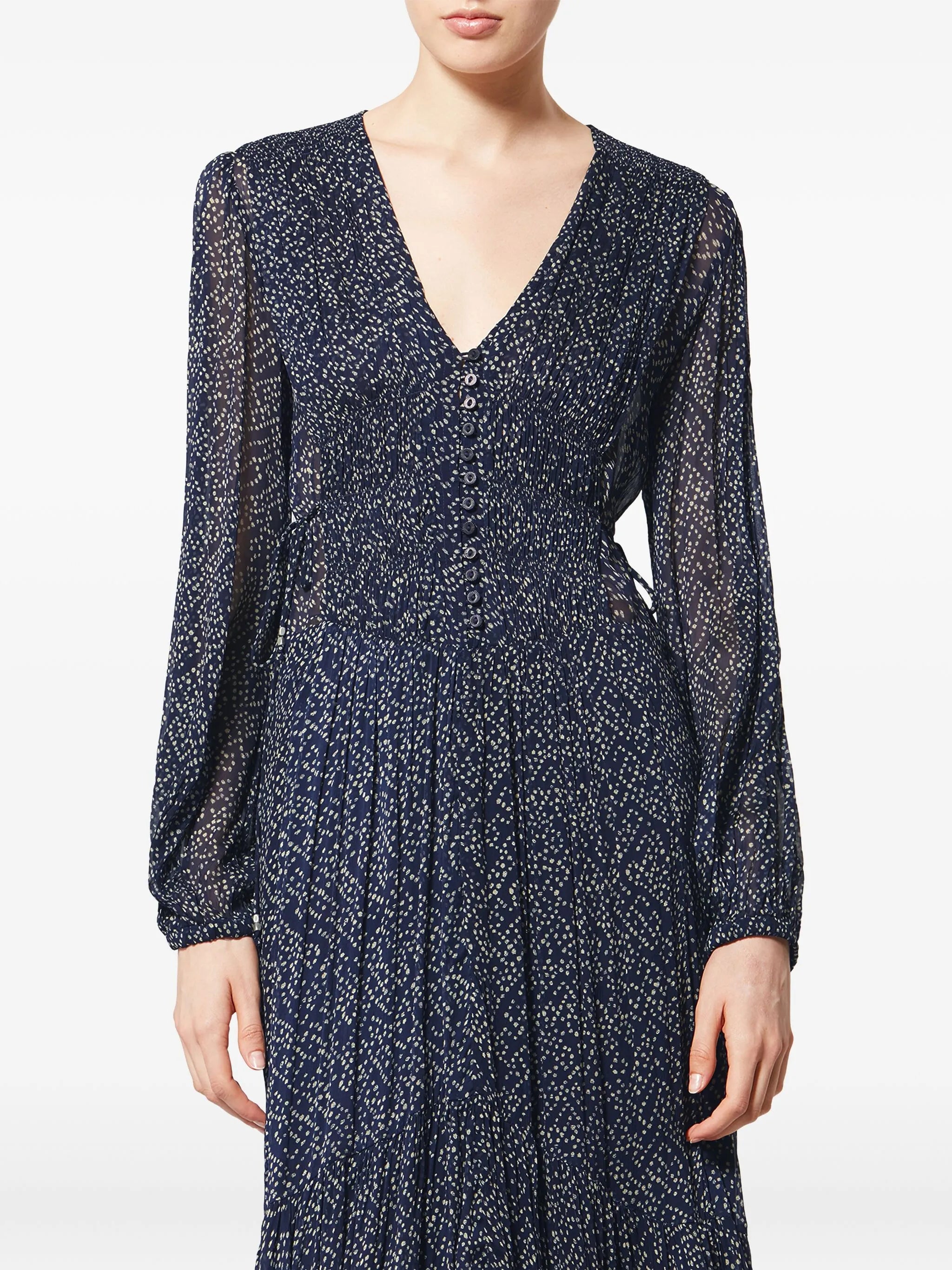 Marant Étoile Marant Étoile Briane Polka-dot Midi Dress, view 2
