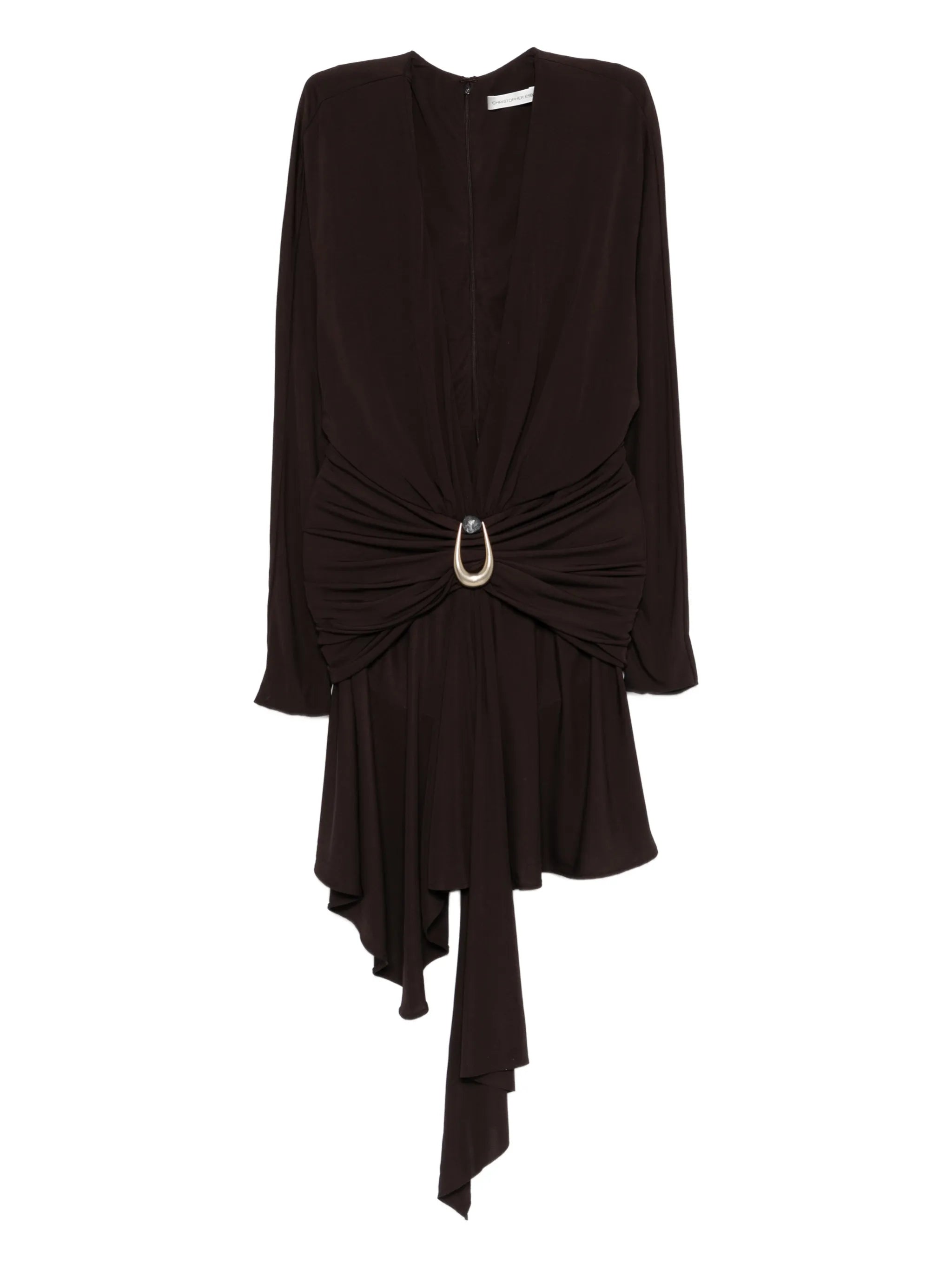 Christopher Esber Christopher Esber Stone-detail Draped Mini Dress
