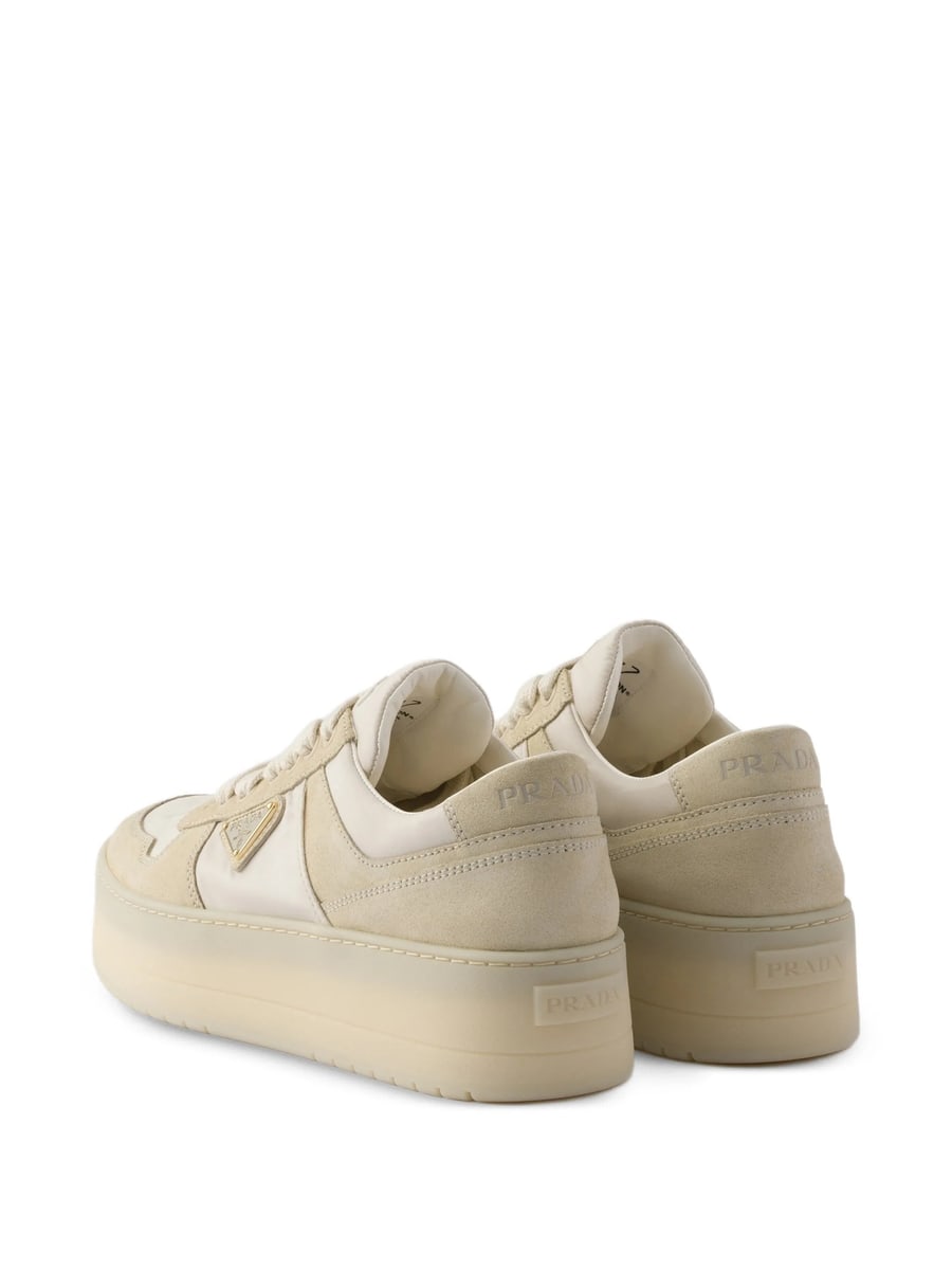 Prada Prada Downtown Bold Re-nylon And Suede Sneakers, view 4