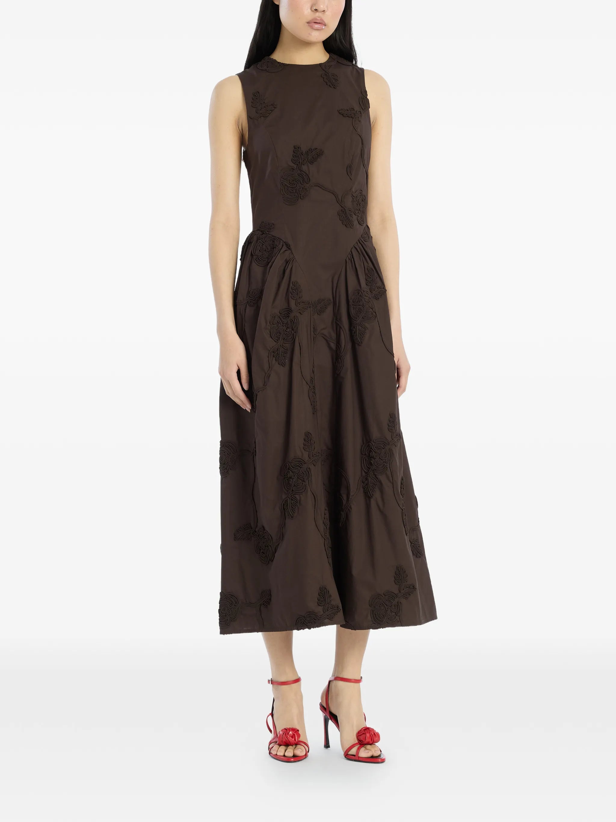 Rotate Rotate Flower-motif Midi Dress