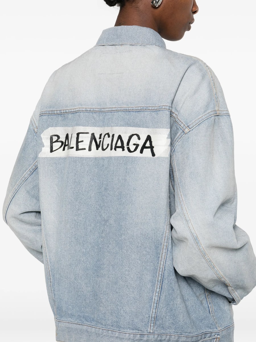 Balenciaga Balenciaga Button Denim Jacket, view 4