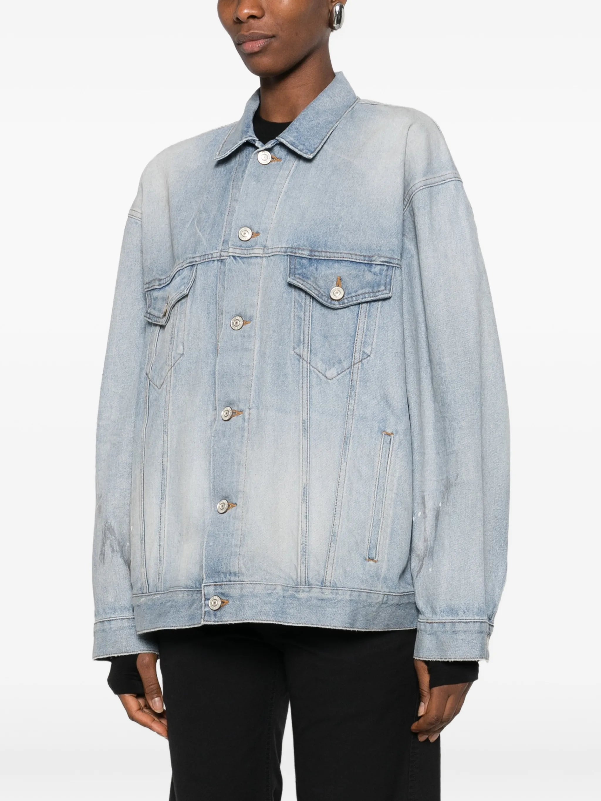 Balenciaga Balenciaga Button Denim Jacket, view 2