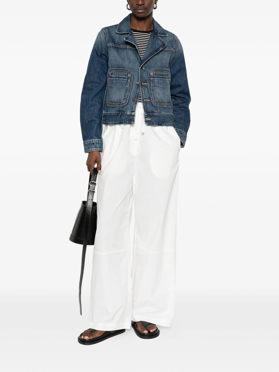 Nili Lotan Nili Lotan Patch-pocket Denim Jacket, view 4