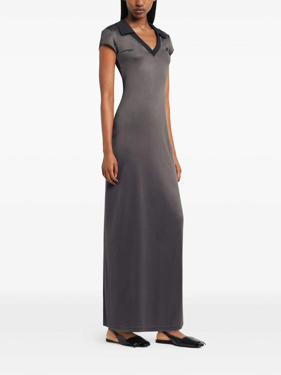 Courrèges Courrèges Logo Maxi Dress, view 3
