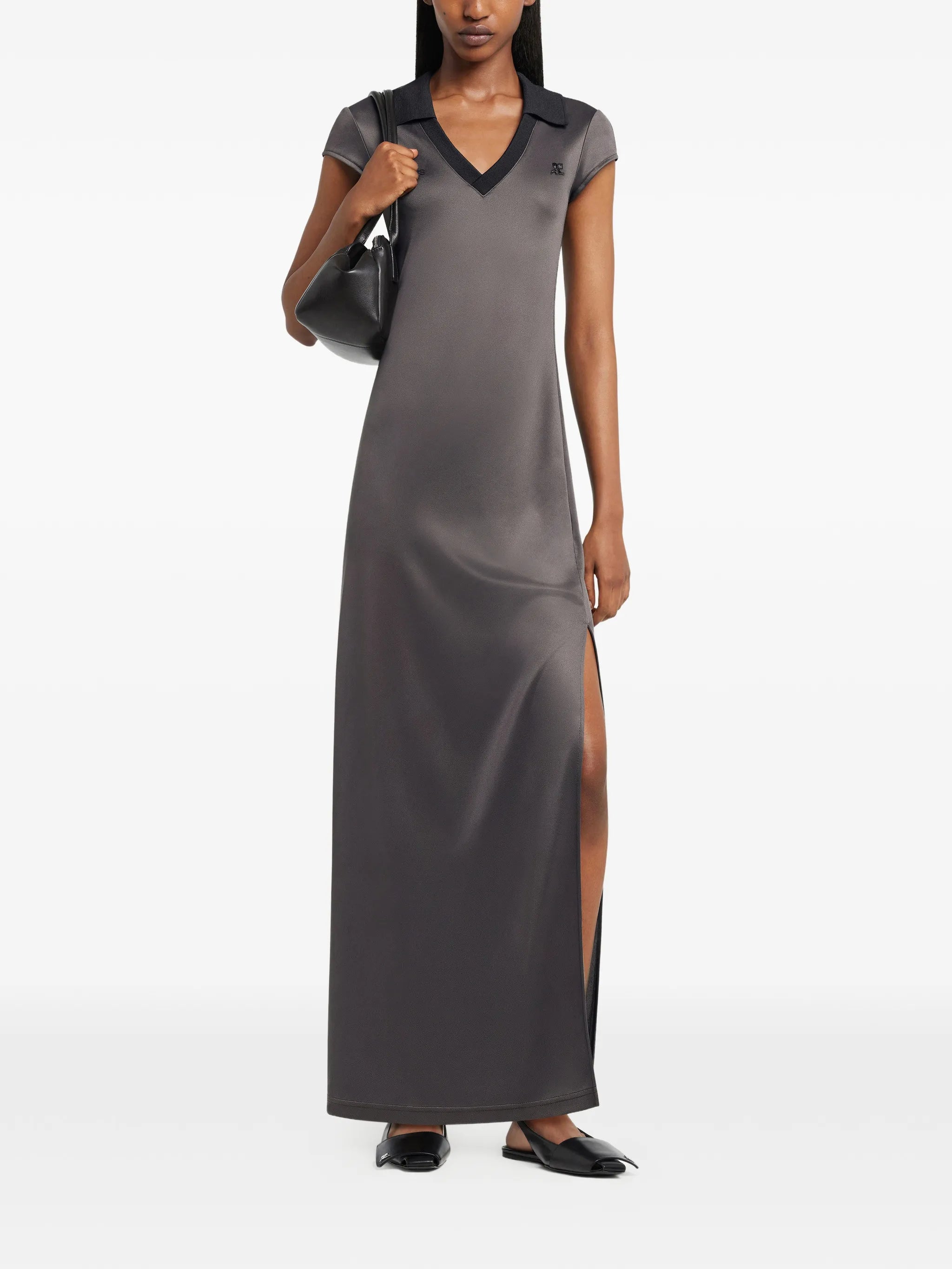 Courrèges Courrèges Logo Maxi Dress, view 2