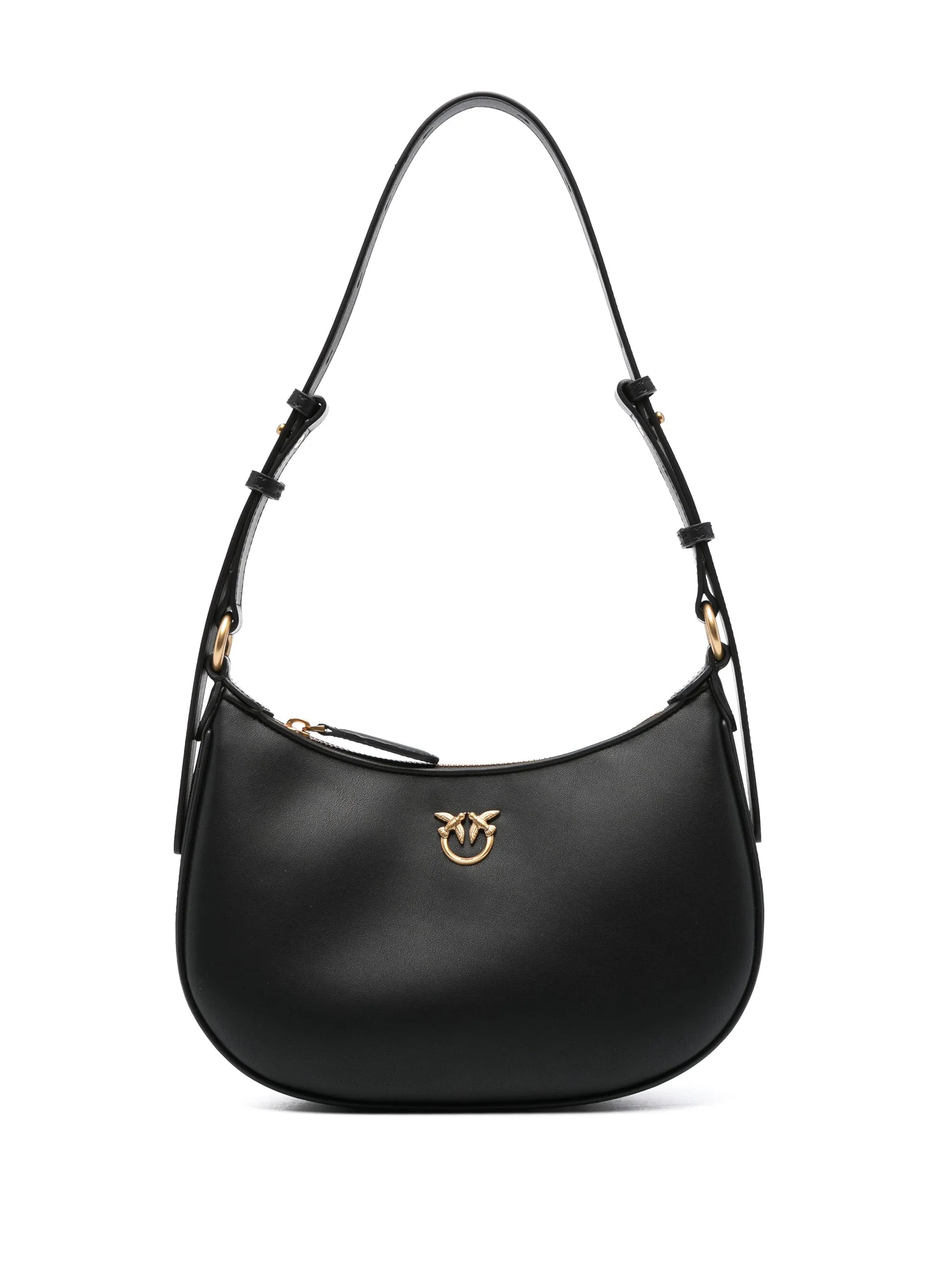 Pinko Pinko Love Birds Leather Shoulder Bag