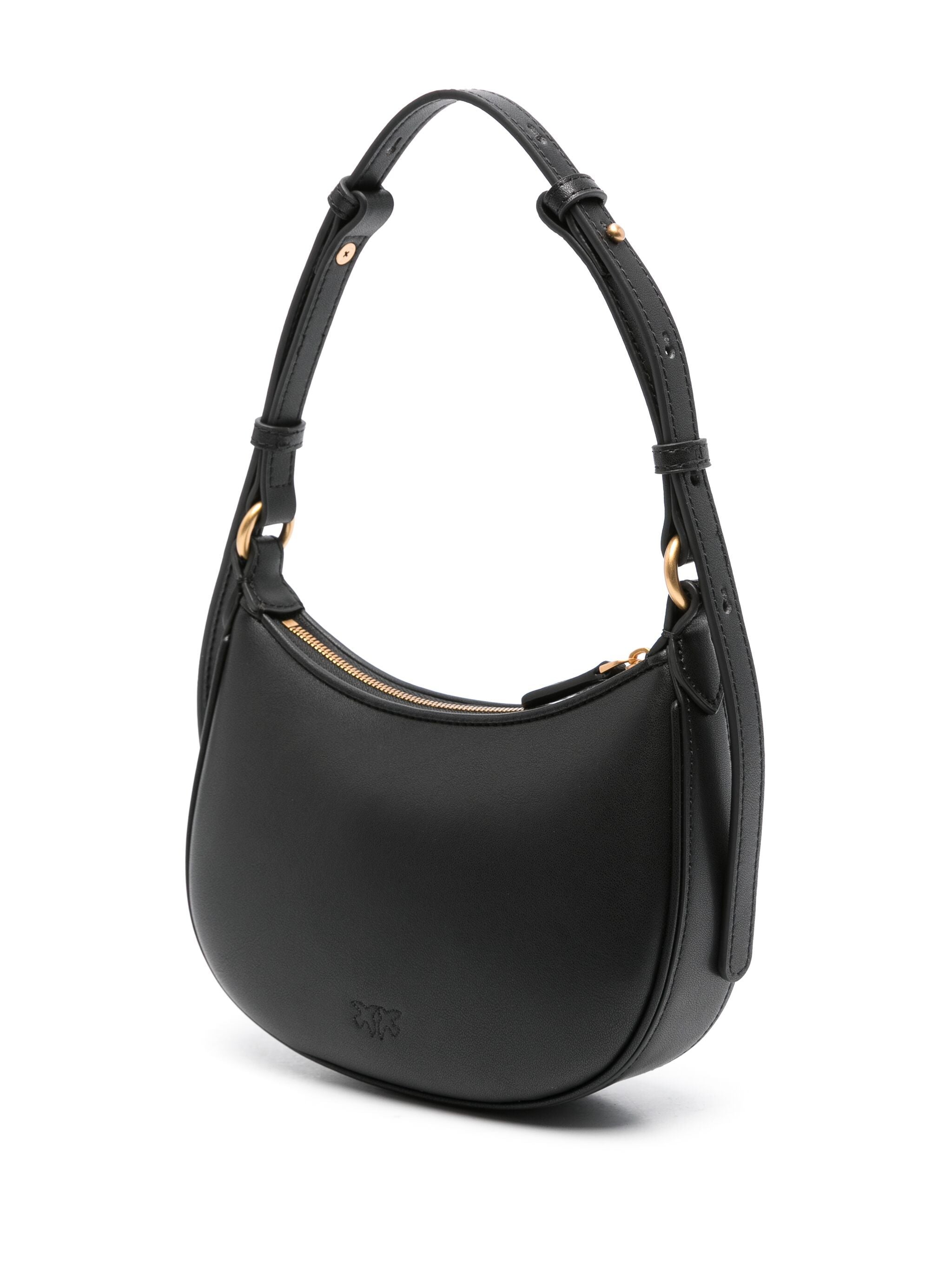 Pinko Pinko Half Moon Baby Leather Shoulder Bag, view 2