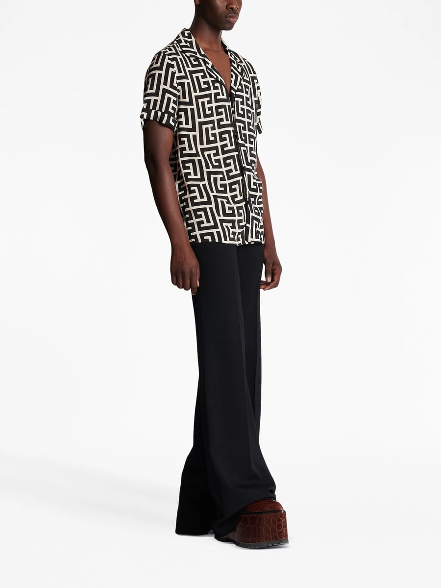 Balmain Balmain Monogram-print Pyjama Shirt, view 6