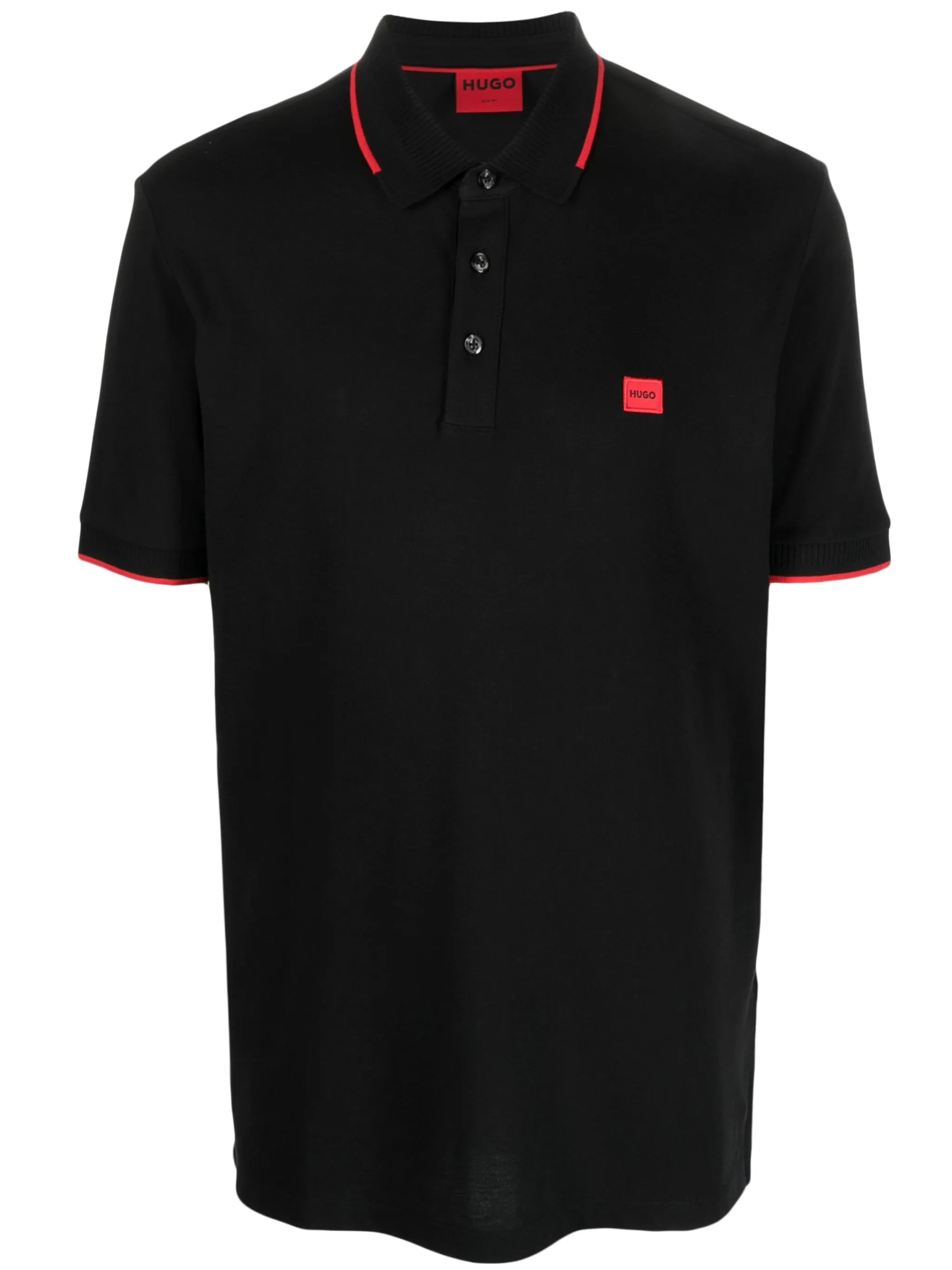 Hugo Hugo Logo-patch Cotton Polo Shirt