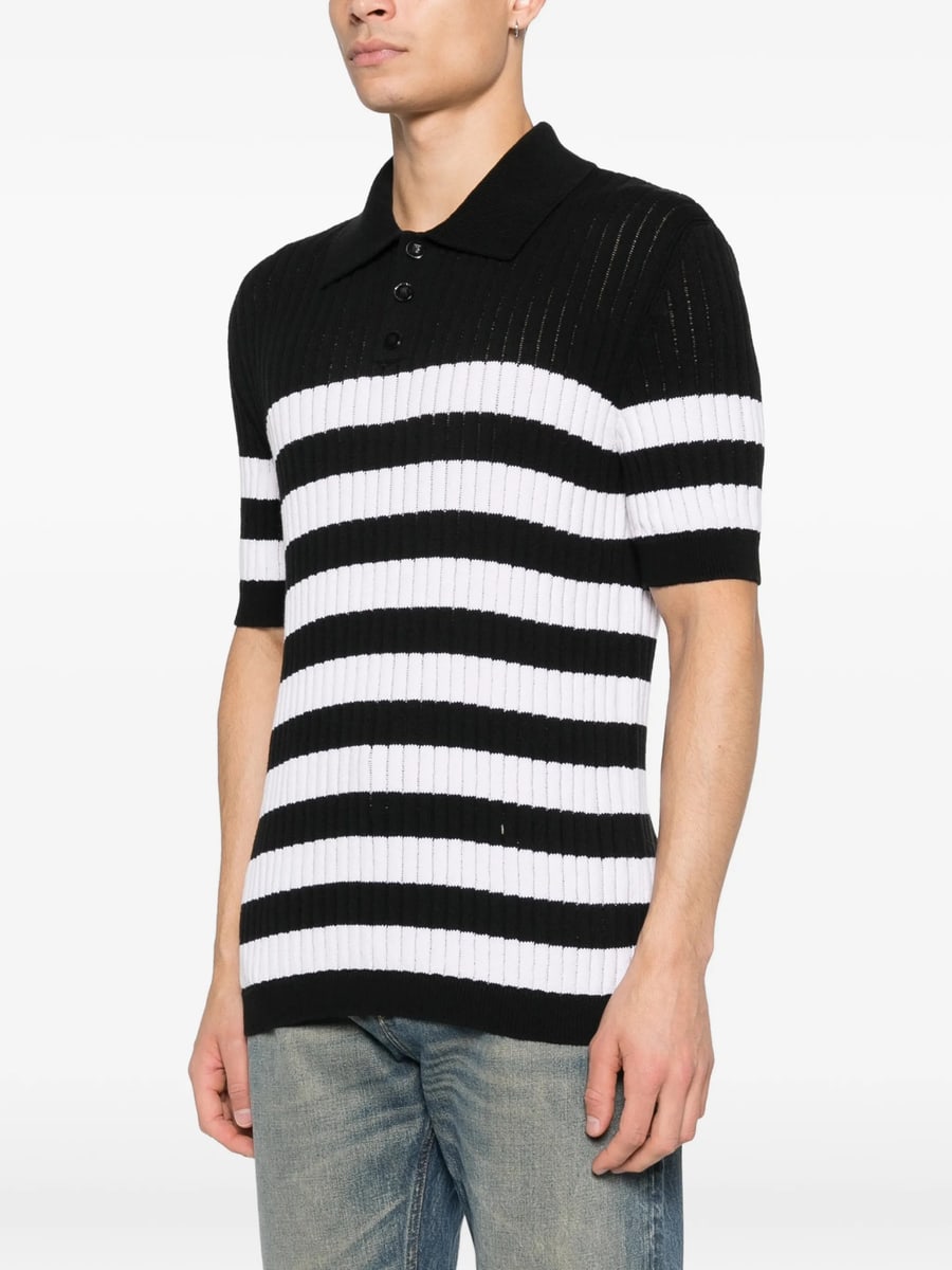 Balmain Balmain Striped-pattern Polo Shirt, view 2