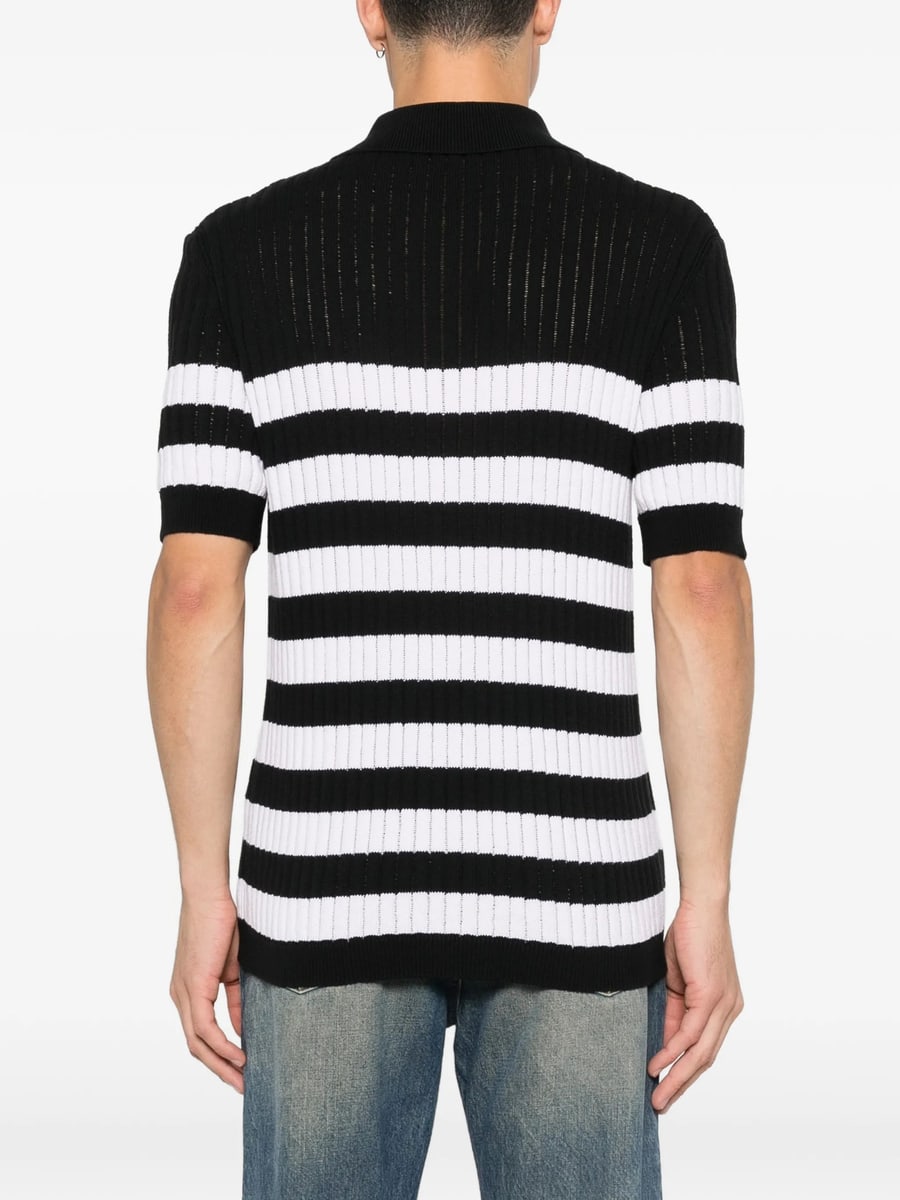 Balmain Balmain Striped-pattern Polo Shirt, view 5