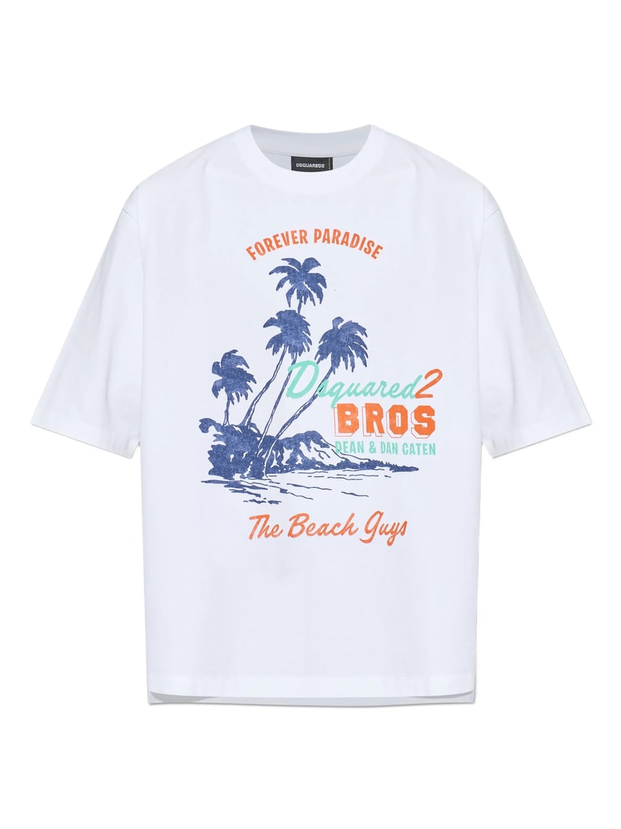 Dsquared2 Dsquared2 Summer Vintage Loose Fit T-shirt