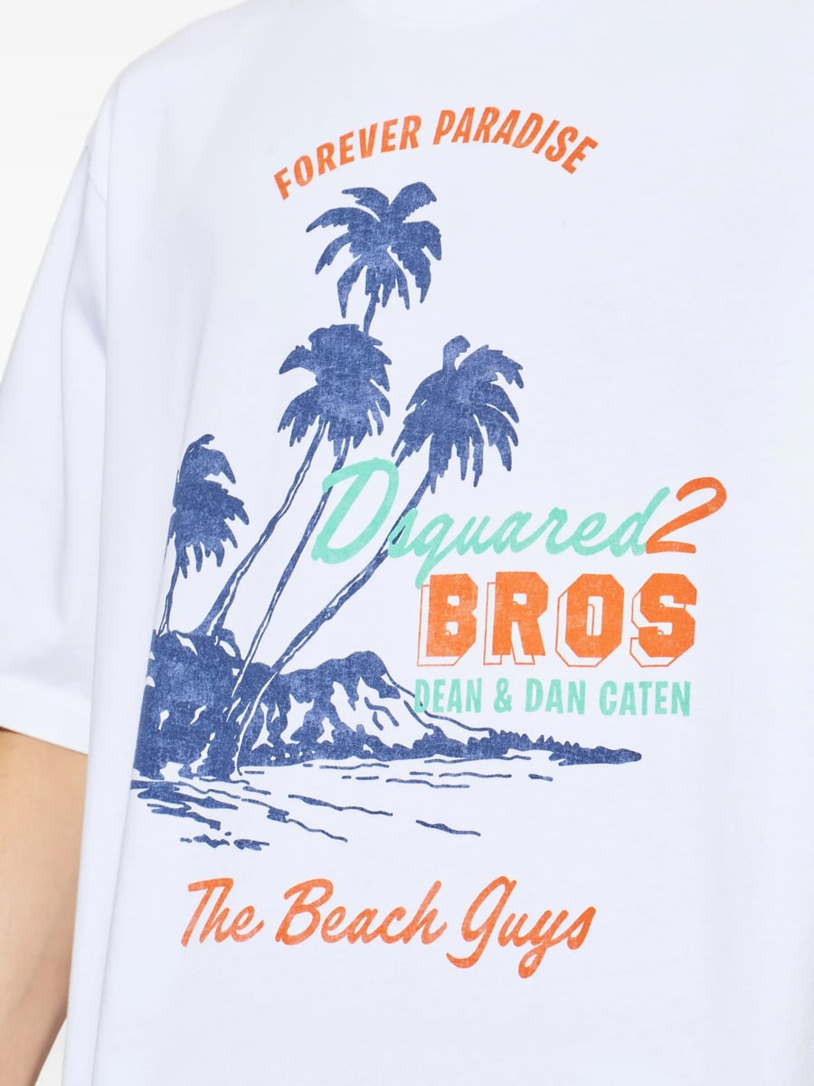 Dsquared2 Dsquared2 Summer Vintage Loose Fit T-shirt, view 3