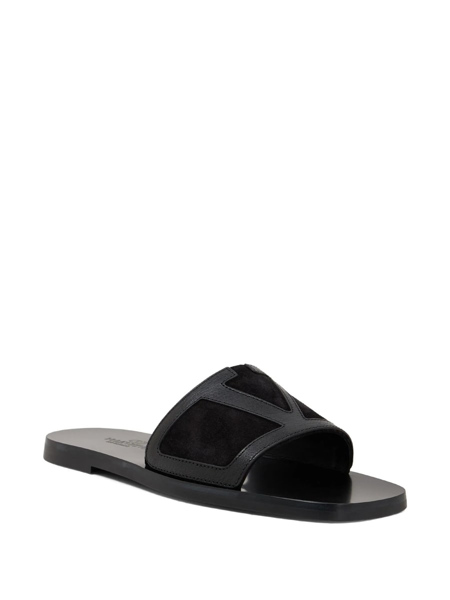 Valentino Garavani Valentino Garavani Viva Superstar Leather Flat Sandals, view 4