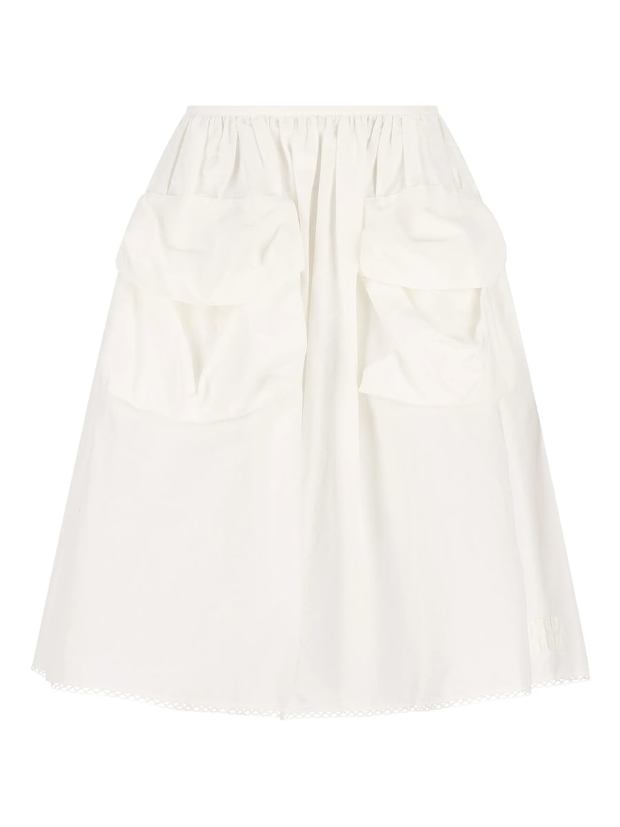 Miu Miu Miu Miu Flap-pocket Midi Skirt, view 3