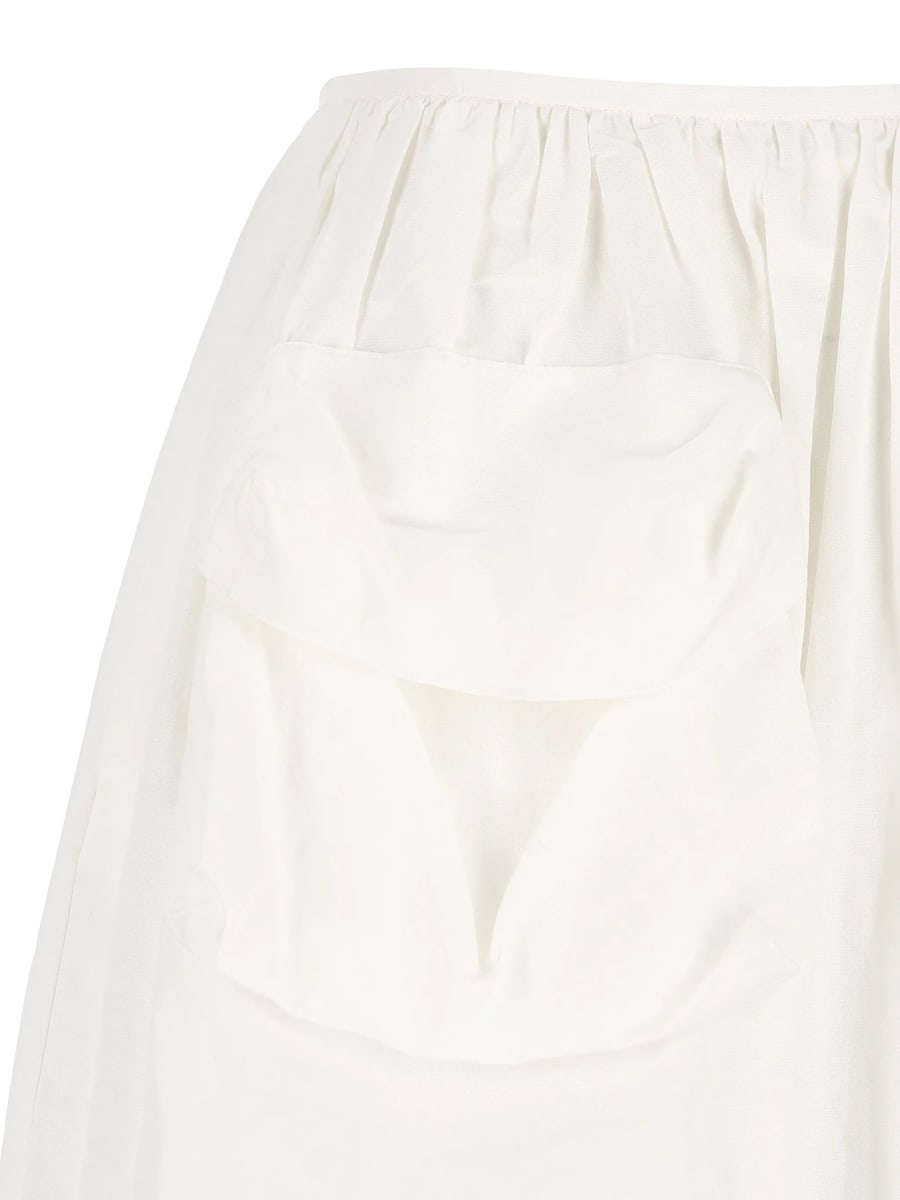 Miu Miu Miu Miu Flap-pocket Midi Skirt, view 4