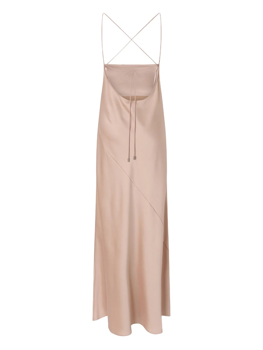 Pinko Pinko Long Slip Dress In Satin, view 2