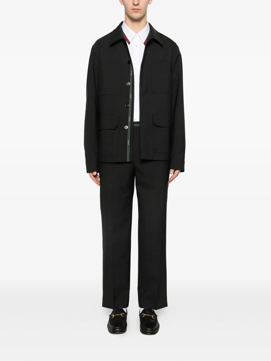 Gucci Gucci Striped-collar Shirt, view 3