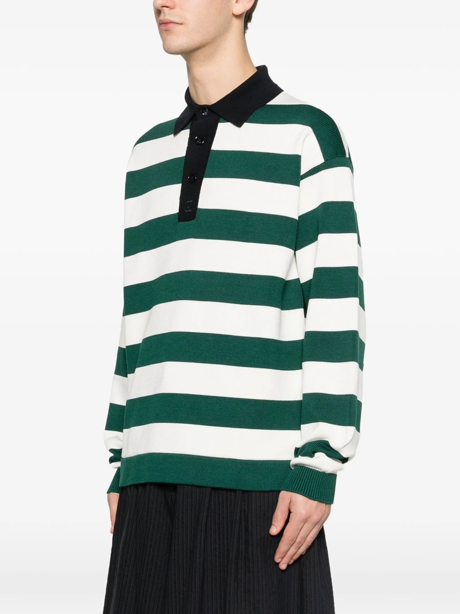 Gucci Gucci Striped Polo Shirt, view 2