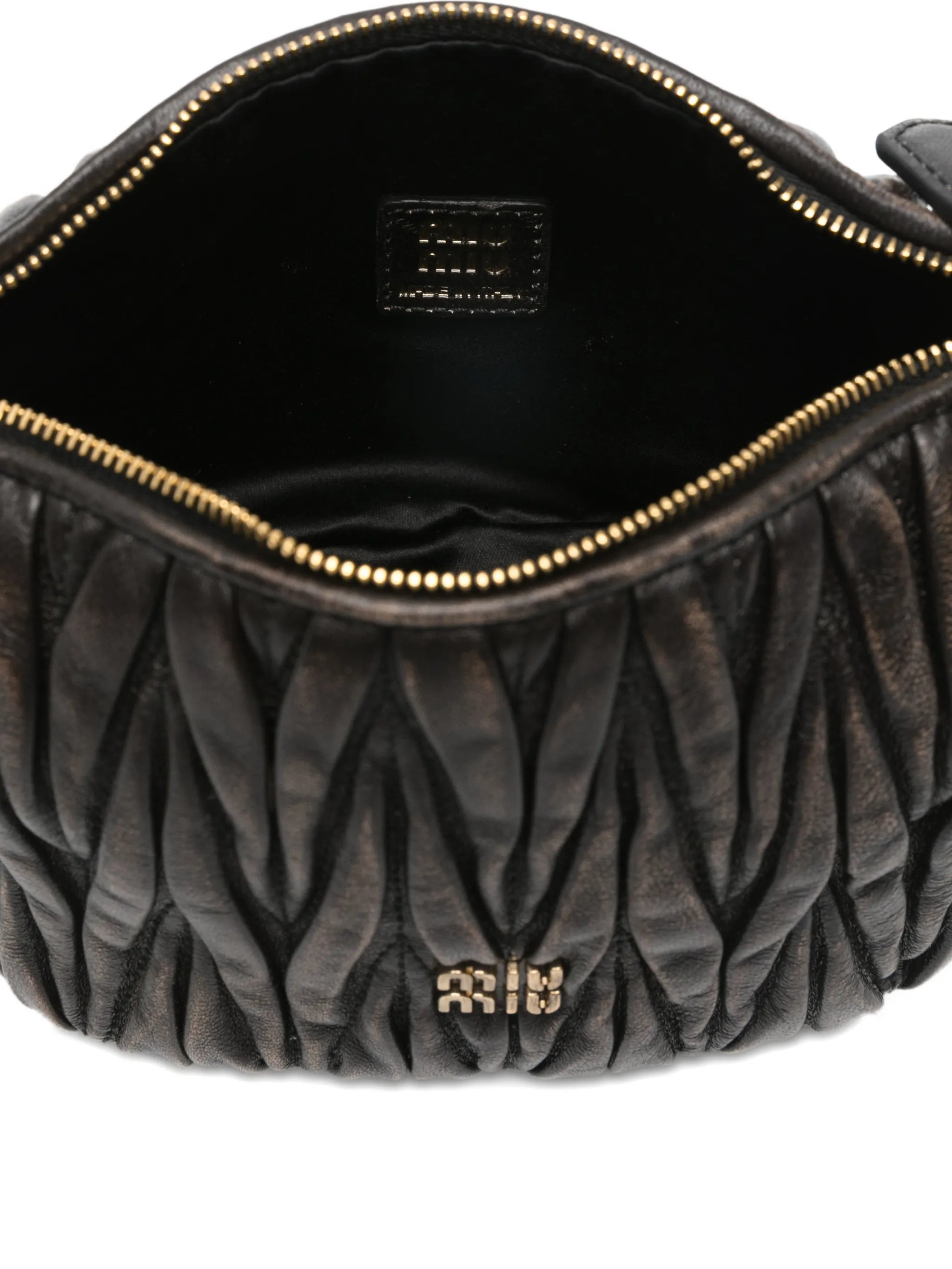 Miu Miu Miu Miu Mini Matelassé Logo-detail Shoulder Bag, view 2